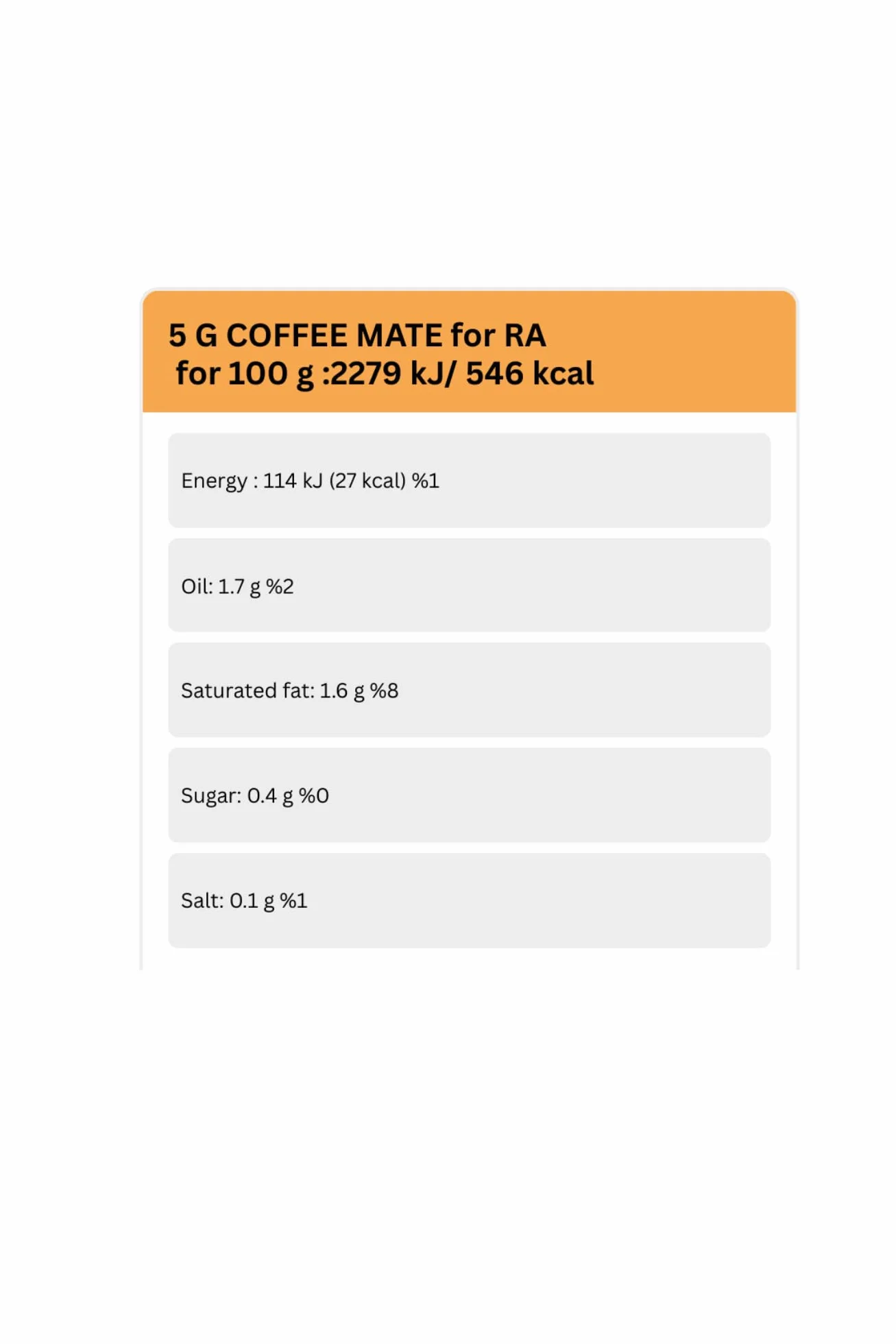 Nestle Coffee Mate Crema de café en polvo original 5 g x 30 sobres individuales