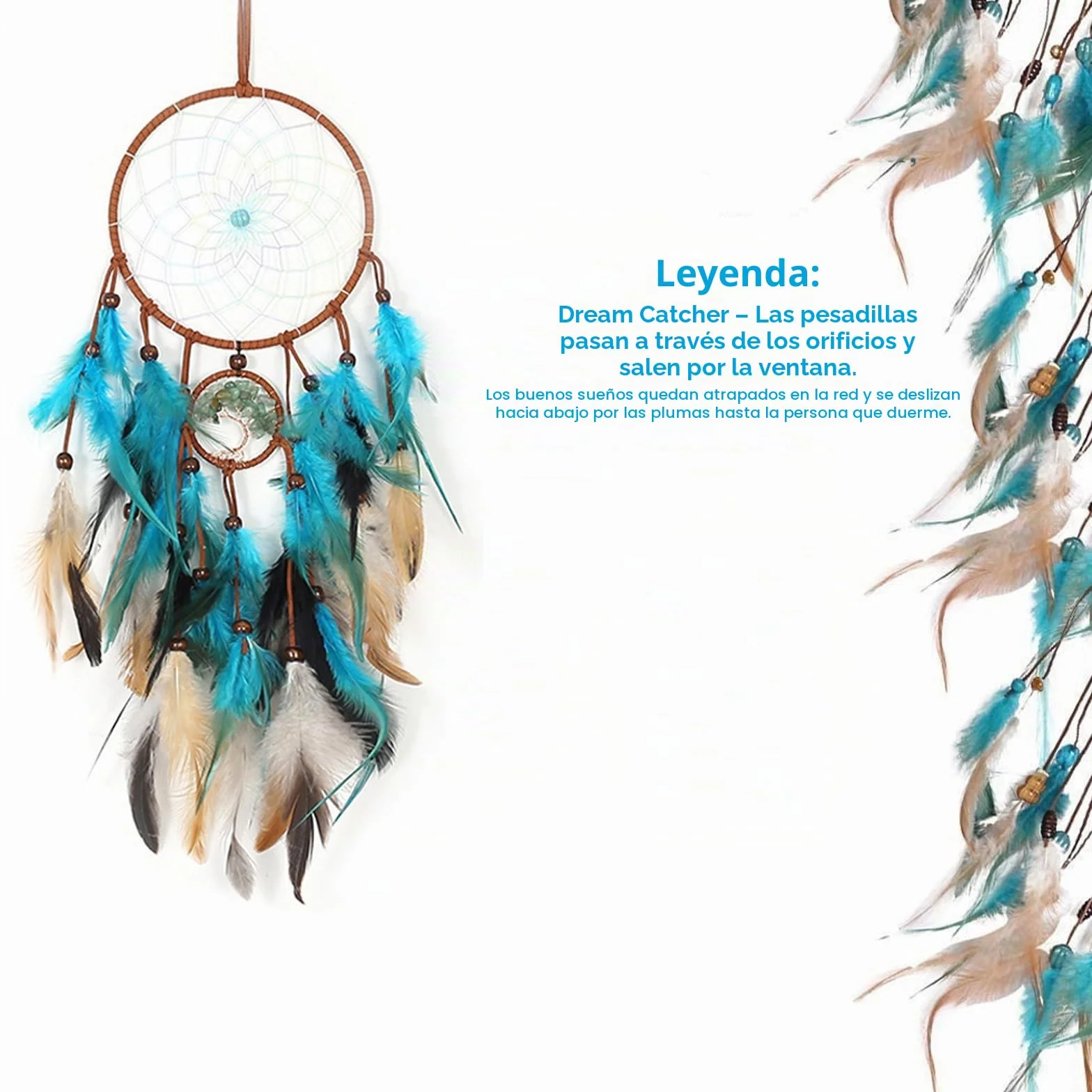 Pluma, atrapasueños, atrapasueños hecho a mano, hecho a mano, para colgar en la pared, decoración del hogar, adornos, artesanía