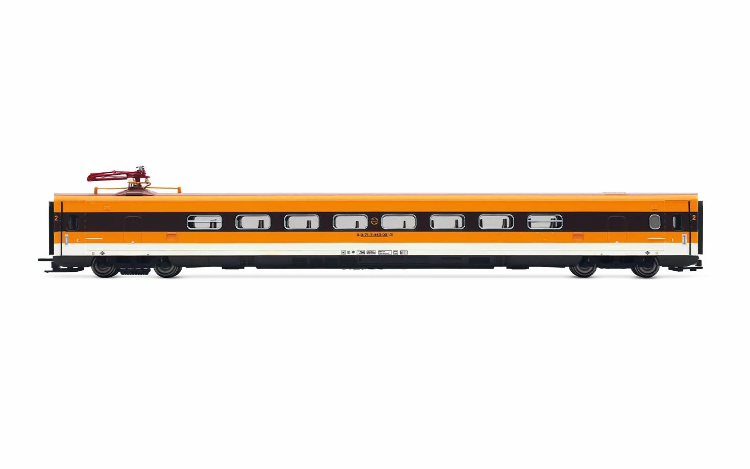 Electrotren HE2015S RENFE, basculante de Alta Velocidad EMU Clase 443, con Techo marrón y Logo Moderno, EP. IVb, con decodificador de Sonido DCC Modelo RailwayLoco - Eléctrico