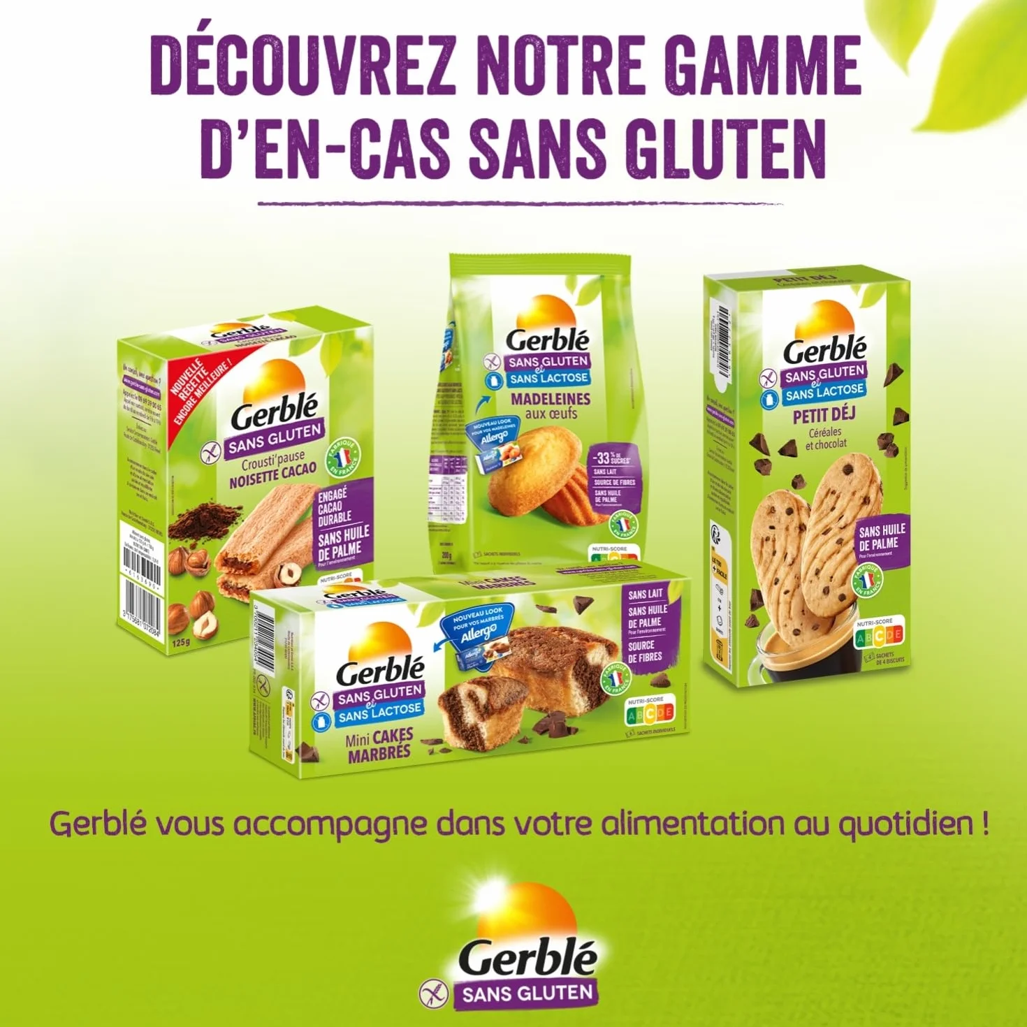 Gerblé Brownies Chocó Noisettes sans Gluten 150 g