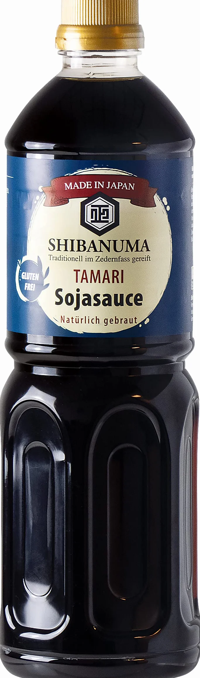 Shibanuma Salsa de soja tamari sin gluten Tamari Shoyu 1 L