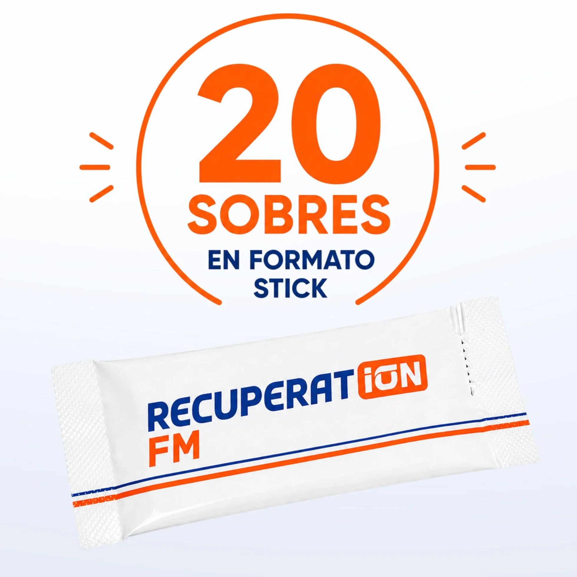 Bebida Hipotónica Sin Azúcar con Electrolitos Sales Minerales Magnesio Sabor Naranja Sin Gluten Ni Lactosa Pack 20 Sobres RECUPERATION