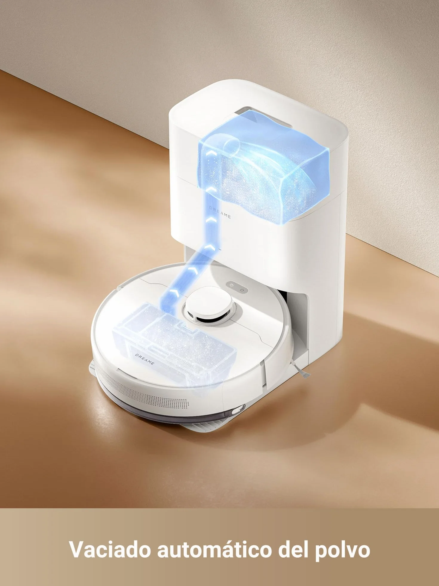 DREAME D10 Plus Gen 2 Robot Aspirador y Fregasuelos 2 en 1 6.000Pa LiDAR Navegación 5200 mAh Blanco