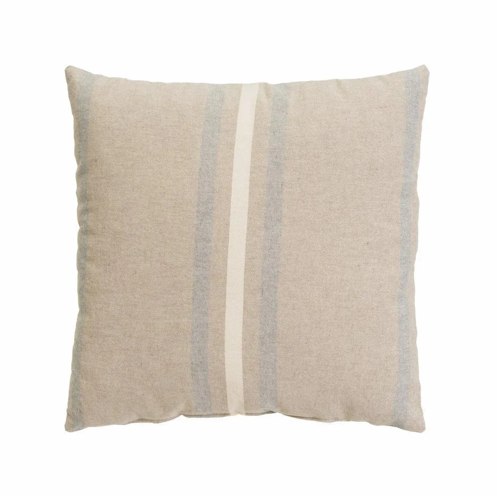 Set de 5 Cojines de Rayas Beige y Marrón 45x45 cm Polialgodón con Relleno LOLAhome