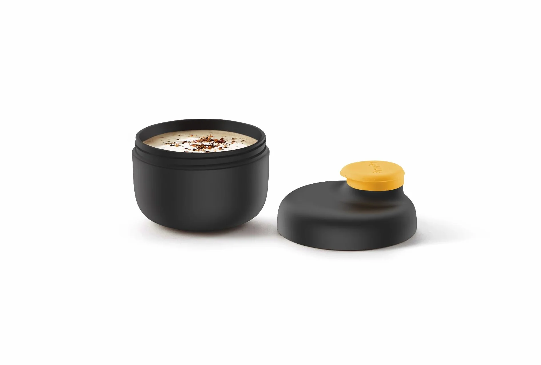 Lékué Recipiente para salsas y aderezos para llevar, negro