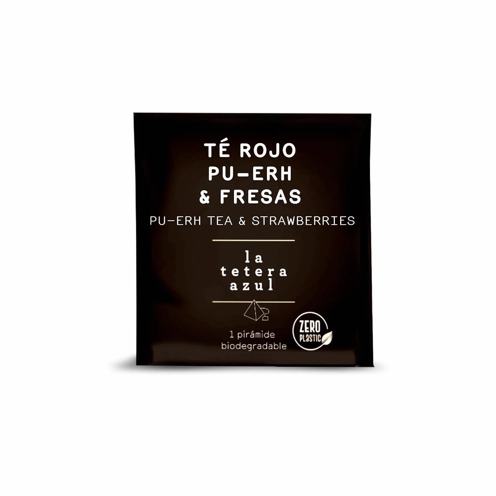 LA TETERA AZUL Te Rojo Pu-Erh & Fresas Cóctel de Infusión Estuche 20 Pirámides
