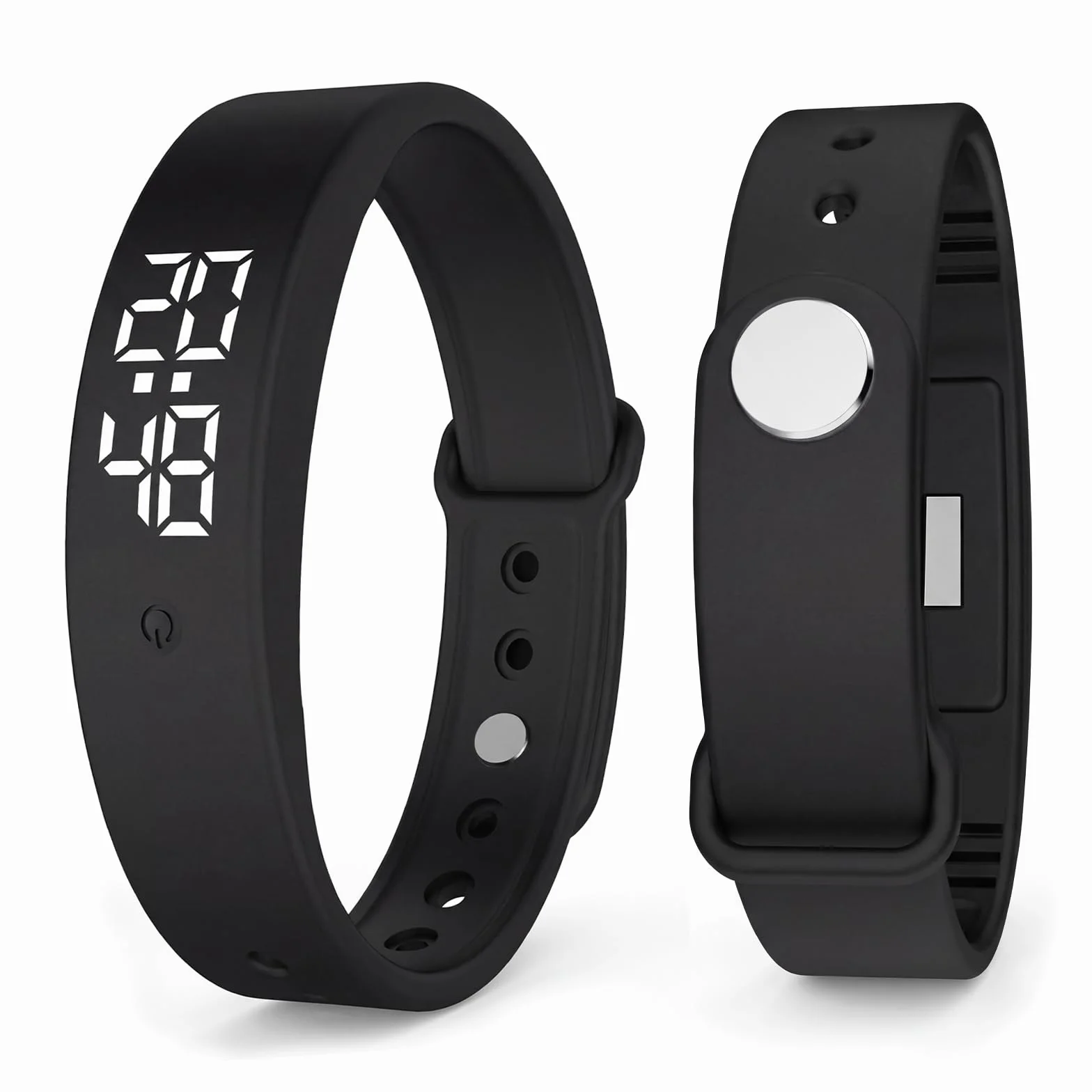 Pulsera Despertador Vibratorio, 2026 Neuvo Pulsera Multifuncional, 10 Alarmas Vibratorias Programables, Resistente al Agua Reloj Pulsera Despertador para Adultos, Persona con Deficiencia Auditiva
