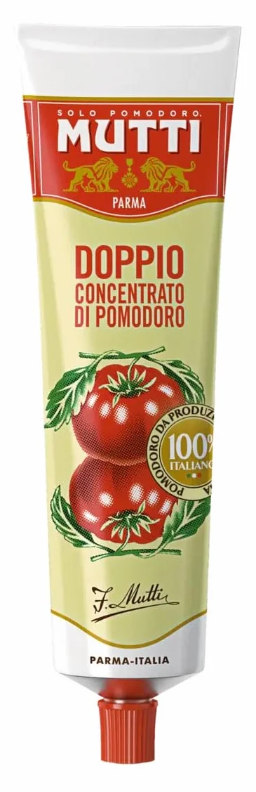 Mutti Doble Concentrado Tomate en Tubo 130g 3 Unidades