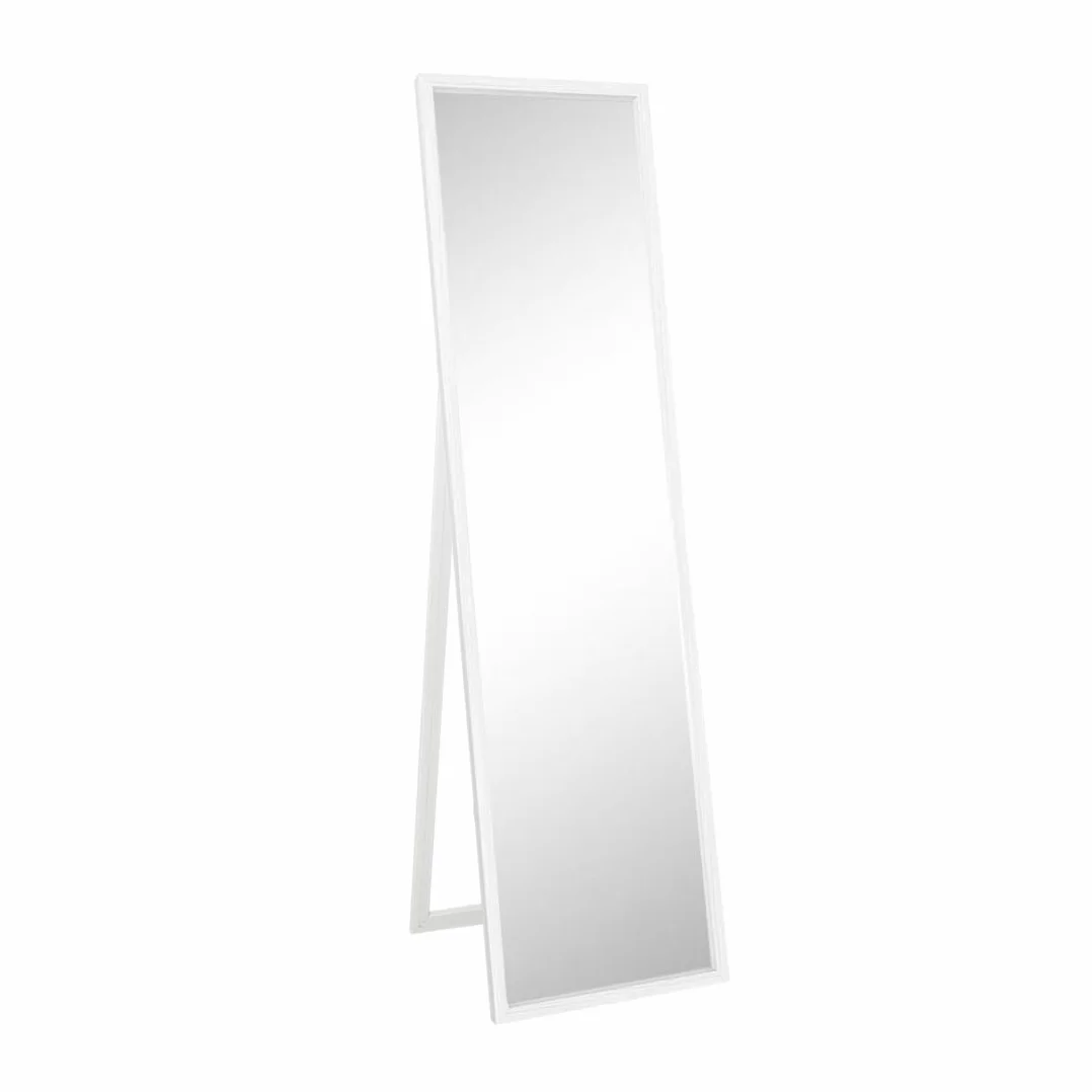 Acomoda Textil – Espejo de Pie con Marco de Madera Decorativo, Resistente con Soporte para Habitación, Vestidor, Recibidor y Tienda. Espejo Rectangular Cuerpo Entero (Blanco, 120x30 cm)