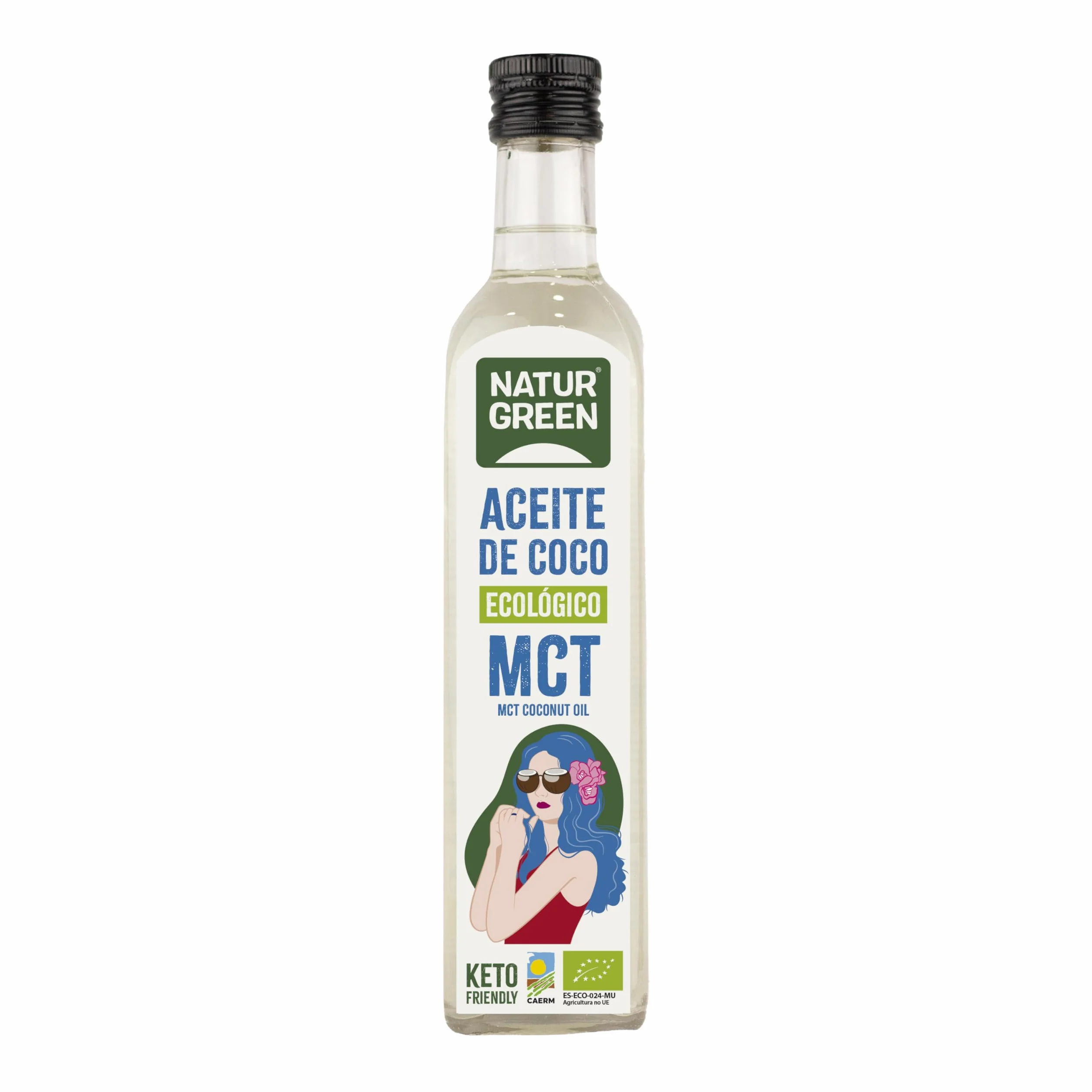 NaturGreen Aceite de Coco Bio MCT Ecológico 500 ml