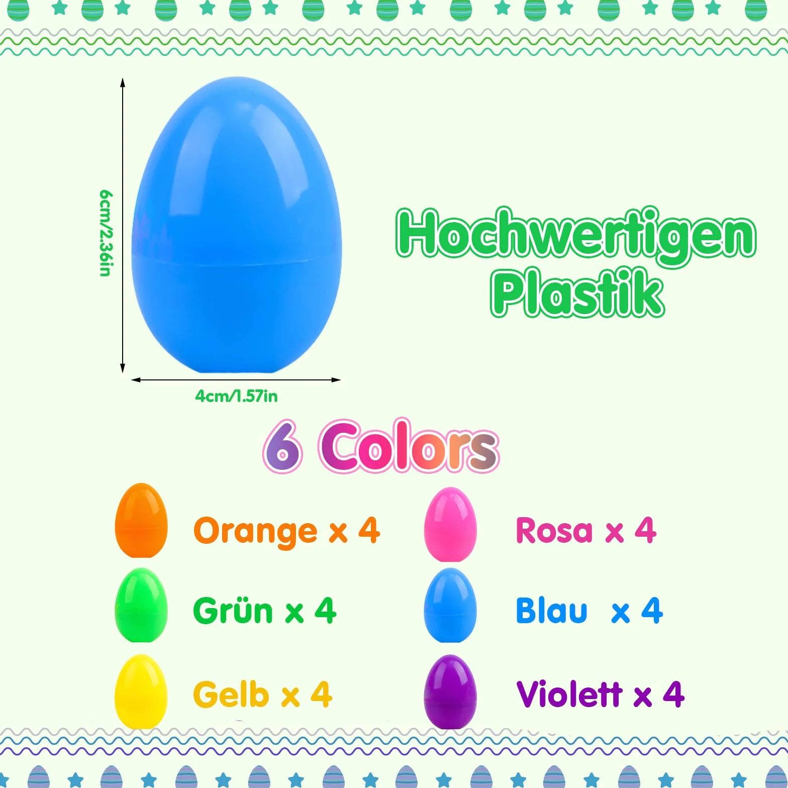 Huevos de Pascua 24 unidades