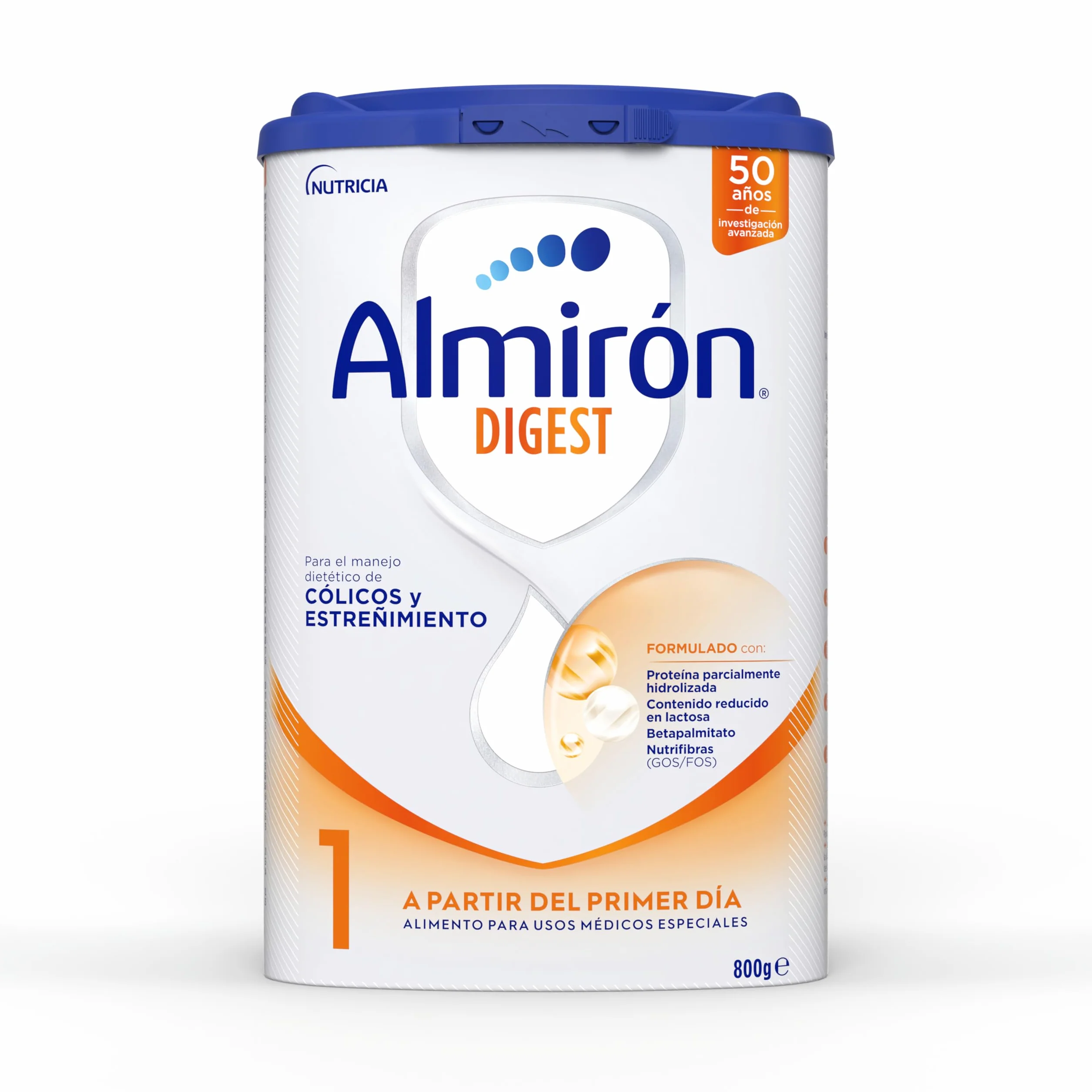 Almirón Digest 1 Leche en Polvo de Inicio Bebé Anti-Cólico y Estreñimiento 800g