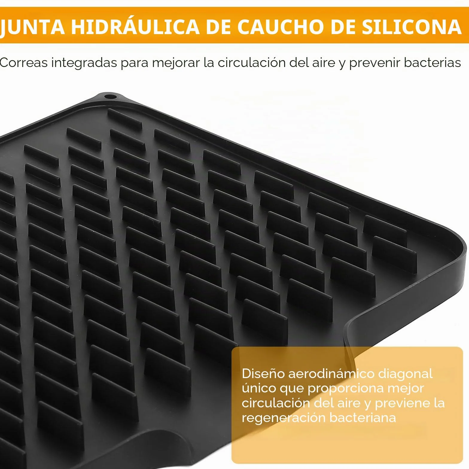 2 PcsAlfombrilla Escurreplatos de Silicona, Alfombrilla para secar Platos, Alfombrillas de Drenaje Antideslizantes, Alfombrilla Secado de Platos para Fregadero Encimeras de Cocina,40x30cm/25x13cm