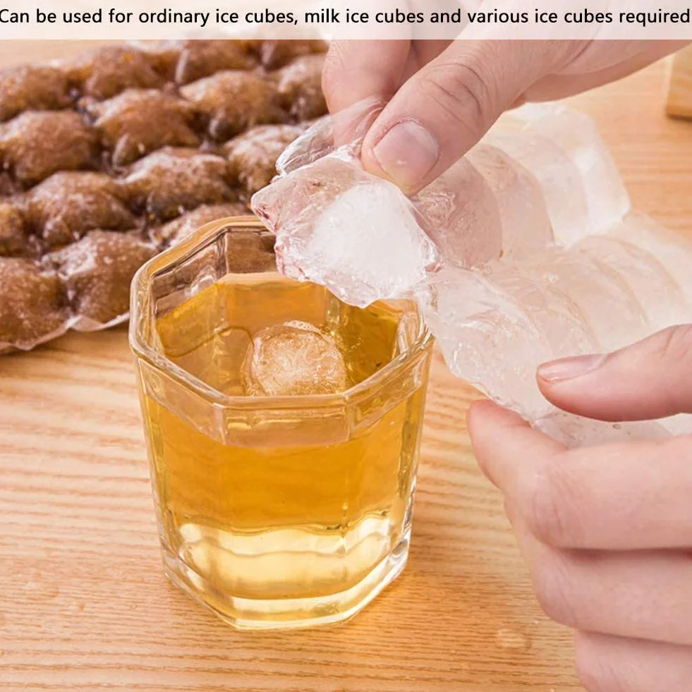 Bolsa de cubitos de hielo desechable 100 moldes sellable automáticamente transparente 1 embudo