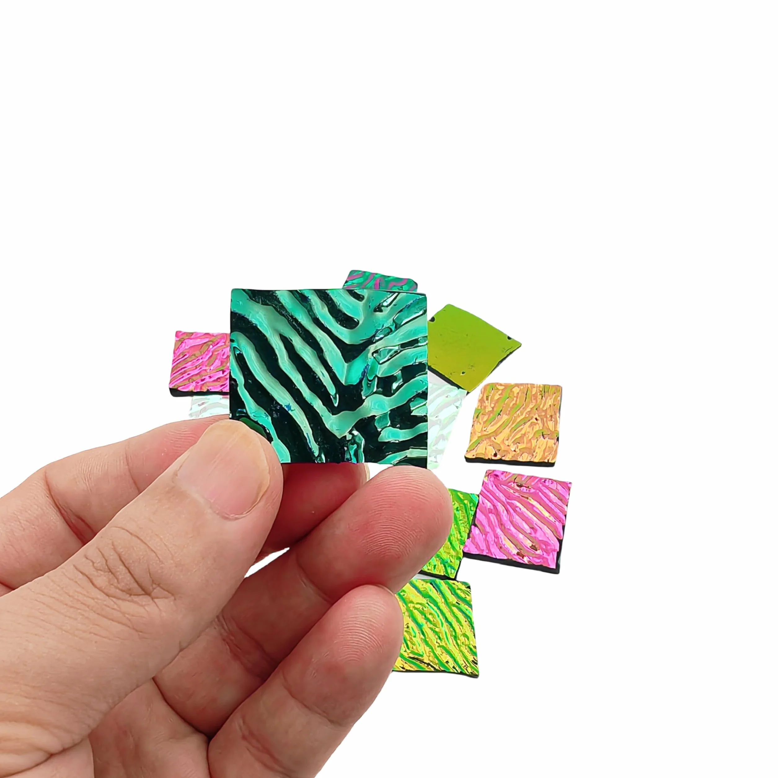 Vidrio Dicroico COE90 84g 3 Bolsas para Horno de Microondas Vidrieras Joyería