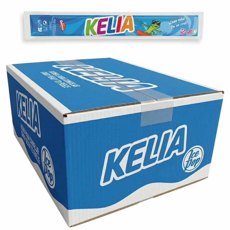 Polos Flash Kelia para Congelar Sabores Fruta Caja 90x65ml Bebida Refrescante Infantil Sin Gluten Sin Lactosa