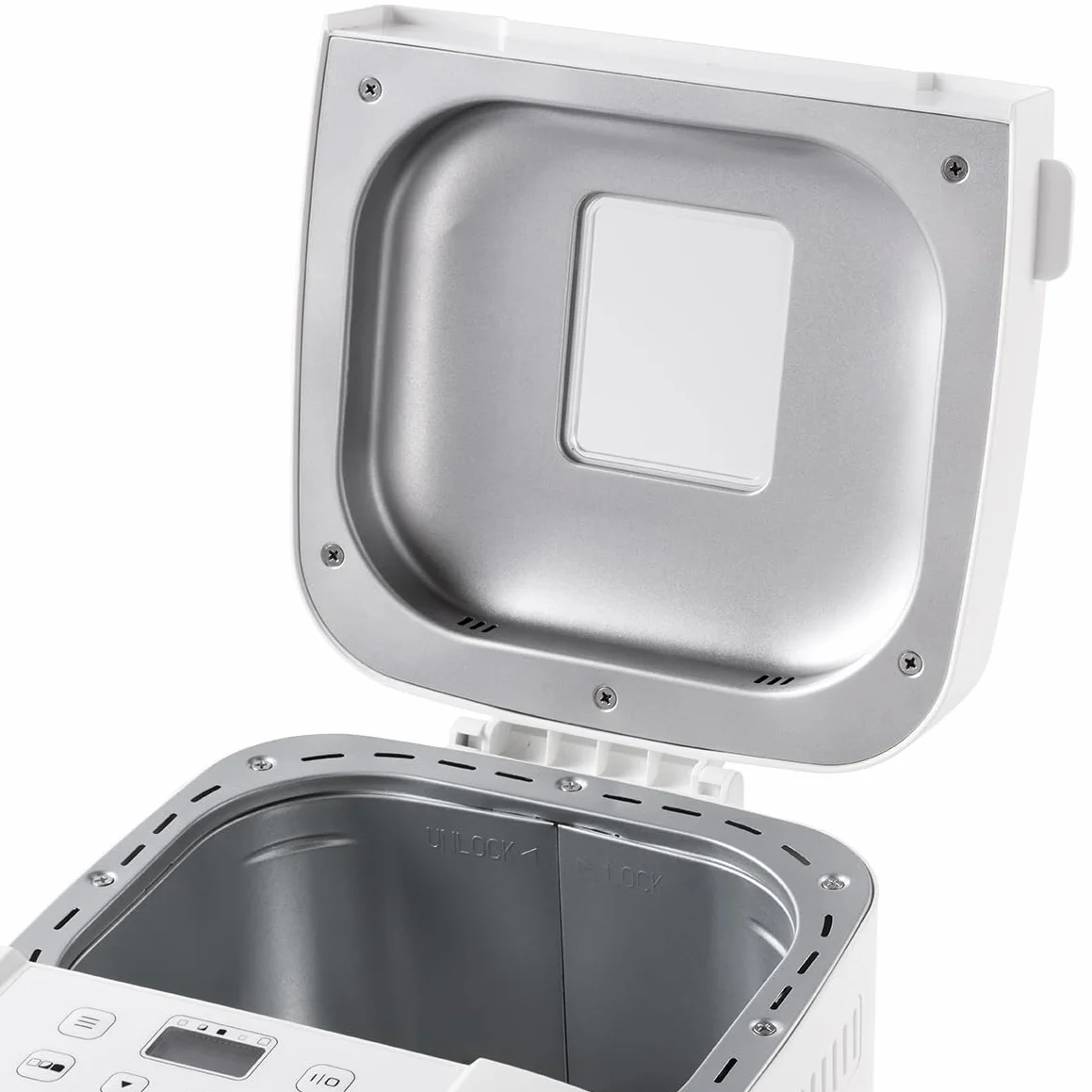 Russell Hobbs Panificadora de Pan, 12 programas, 3 niveles de corteza, compacto (temporizador, 2 tamaños pan de 750 g y 1.000 g, pan básico, integral, baguette y repostería), 27260-56