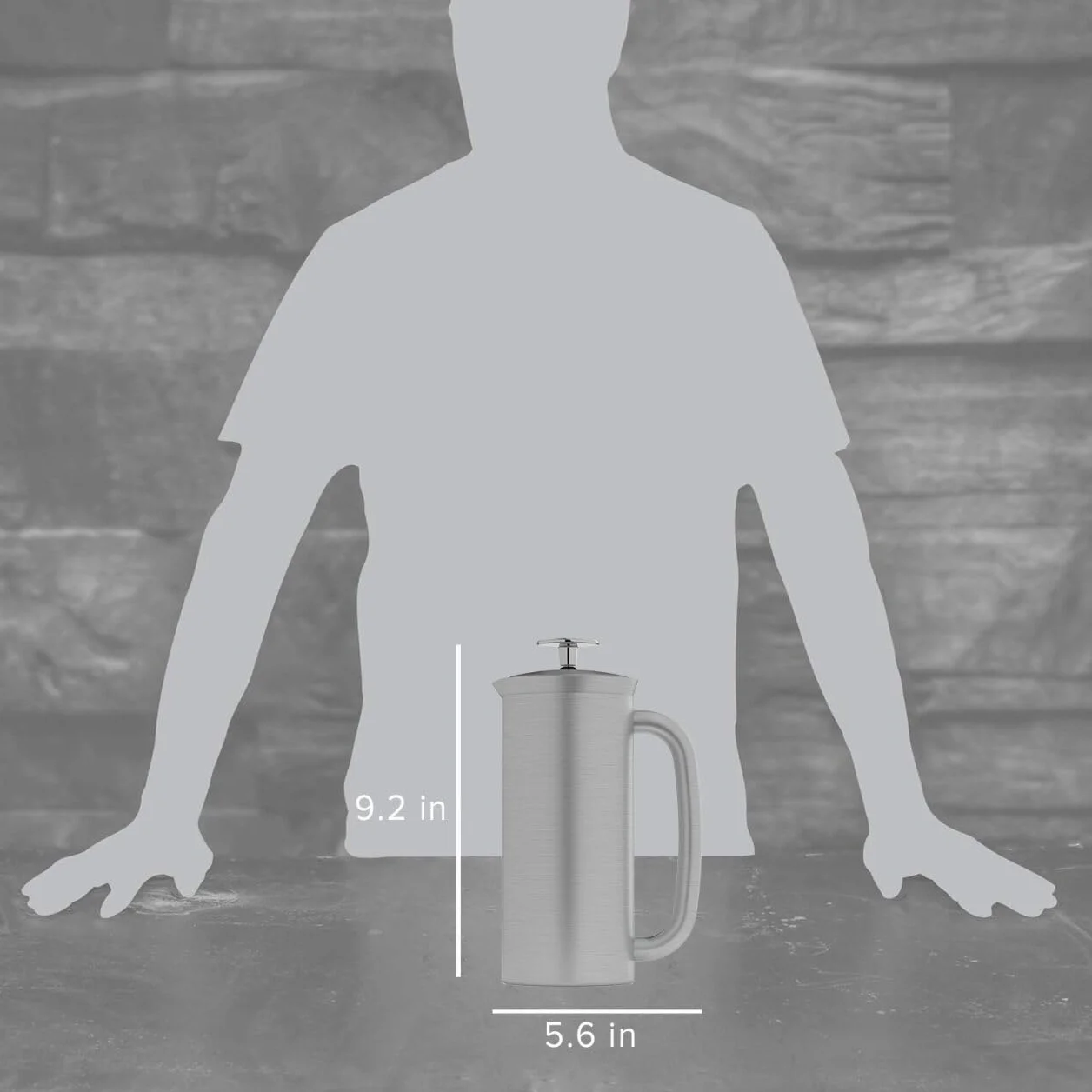 Espro® French Press P7, Acero Inoxidable Cepillado, Cafetera, 530 ml