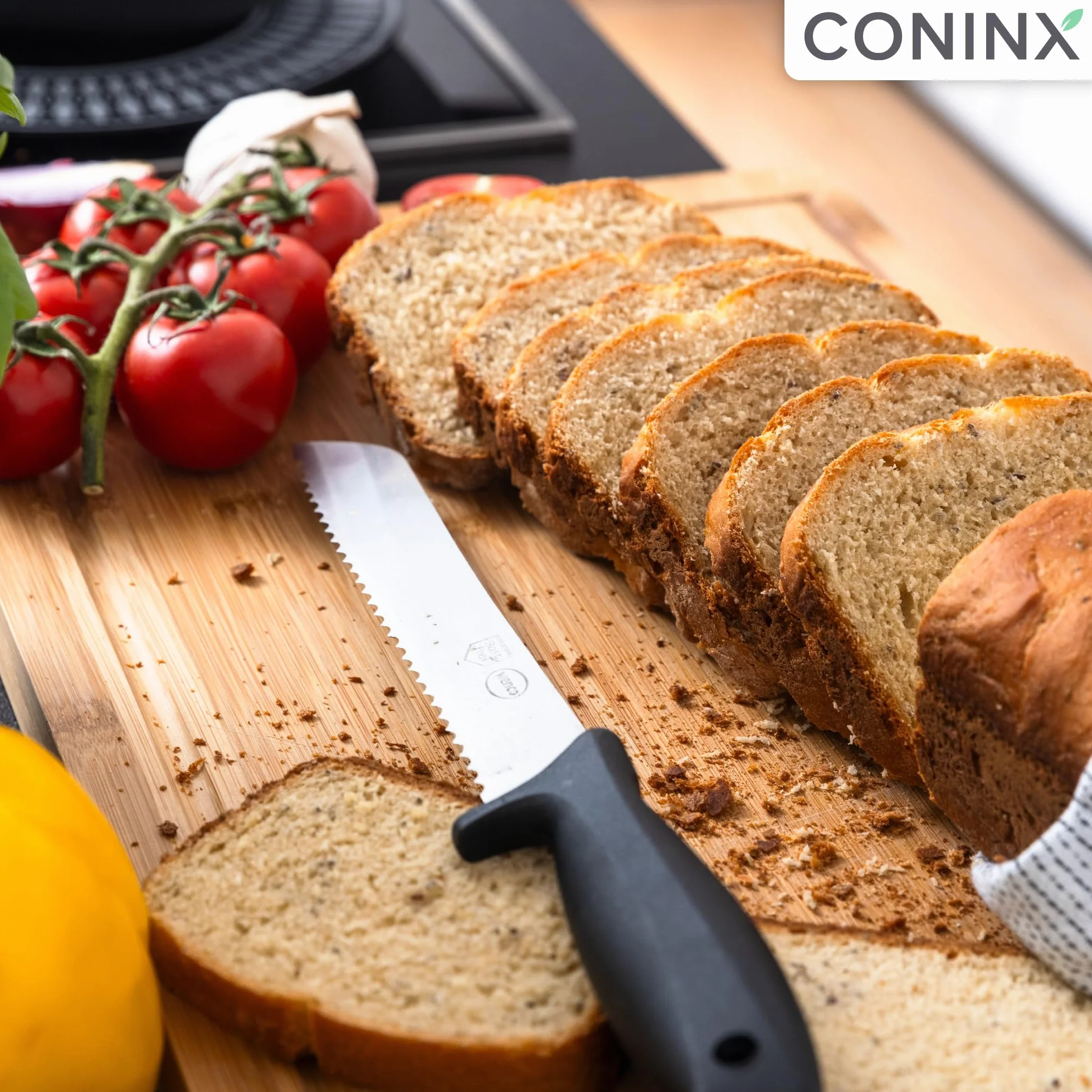 Coninx Tabla de Cortar Bambú 45x30x2.5 cm con Surco