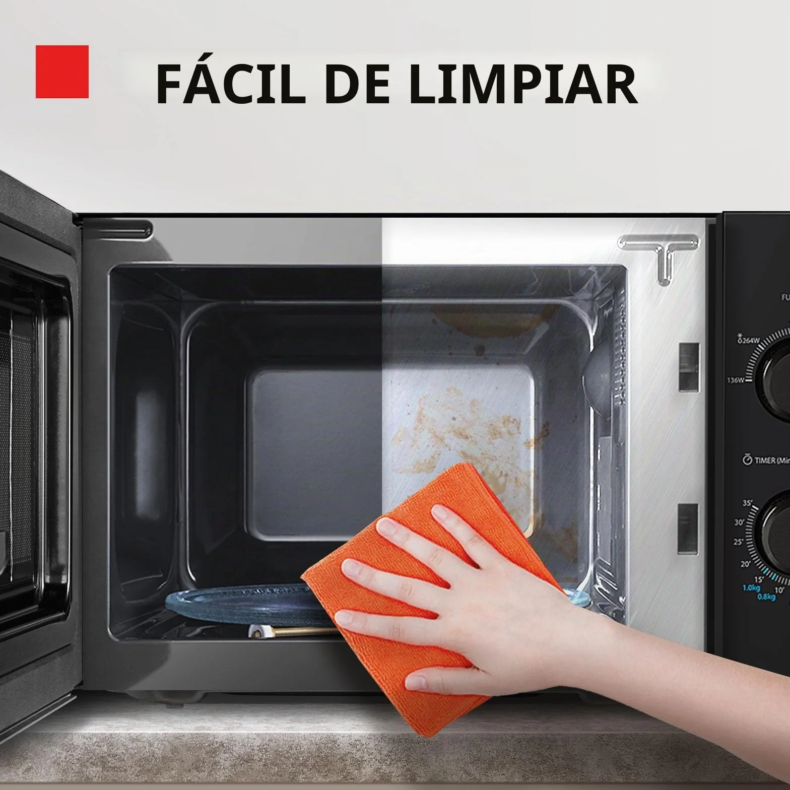 Toshiba MW2-MG20PF(BK)/GE - Horno microondas con función crujiente grill y cocina combinada, 5 niveles de potencia, 1000 W de potencia, color negro