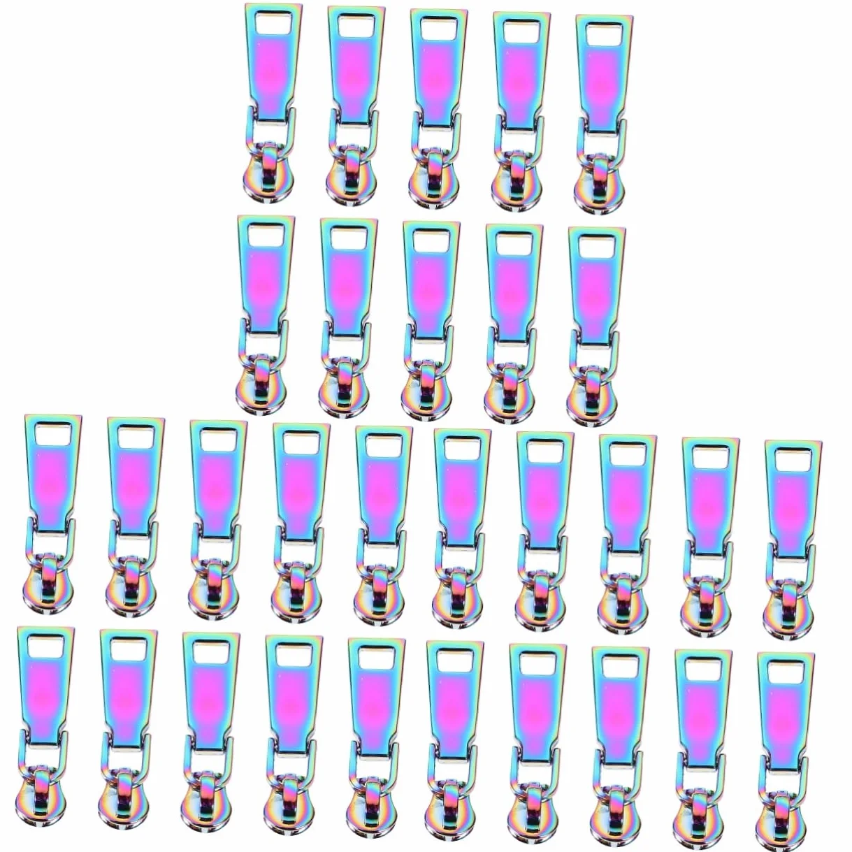 EXCEART 30piezas Tiradores De Cremallera Coloridos Para Reparación De Ropa y Equipaje Accesorios De Duraderos Para Proyectos