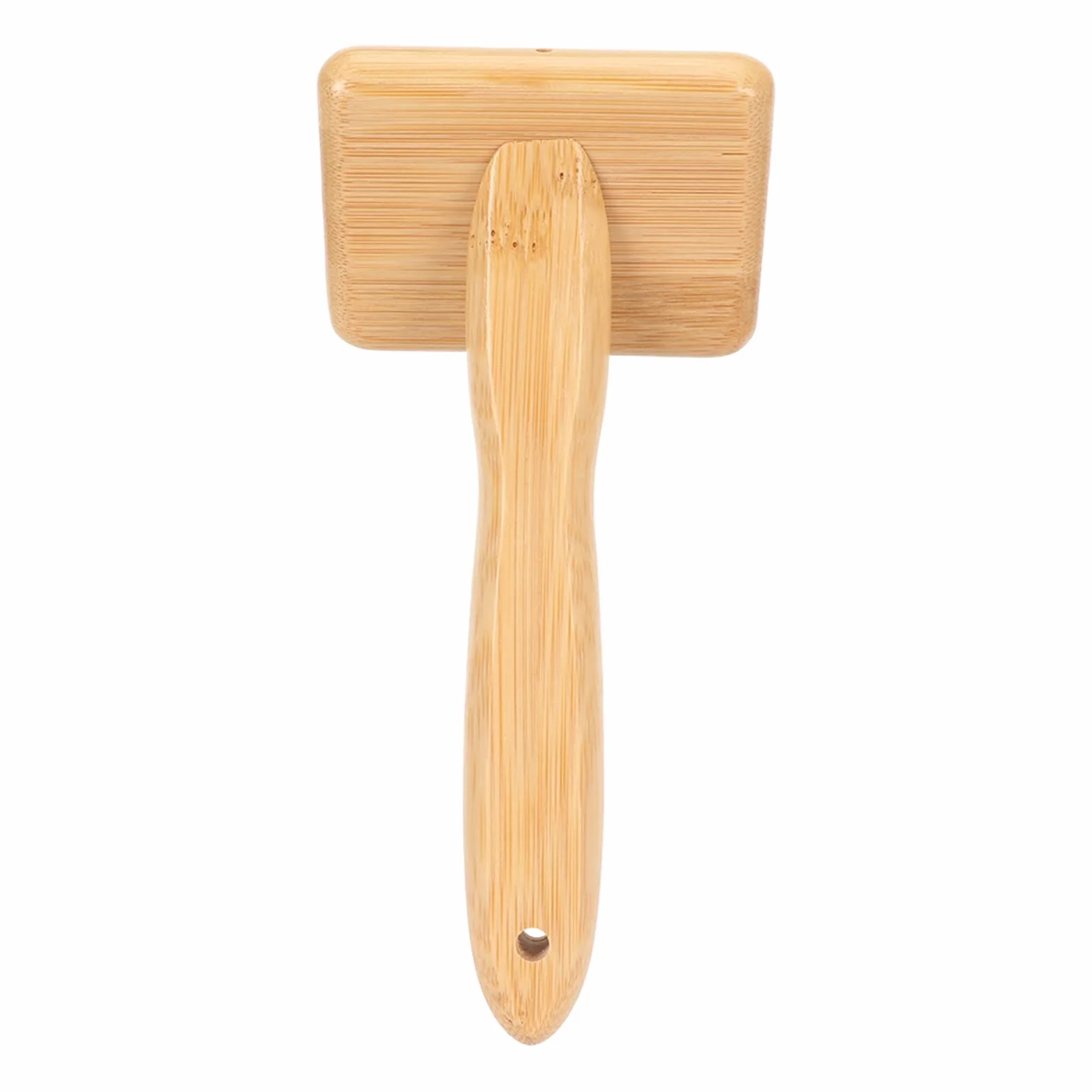 Cepillo de Lana de Piel de Oveja Cardador de Mano Peine para Alfombras de Bambú Macramé Deshedding