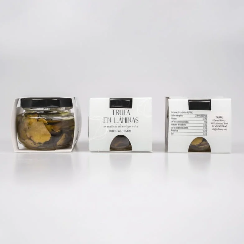 Trufa Negra de Verano en Láminas Tuber Aestivum 50 g Trufas Finamente Laminadas Gourmet
