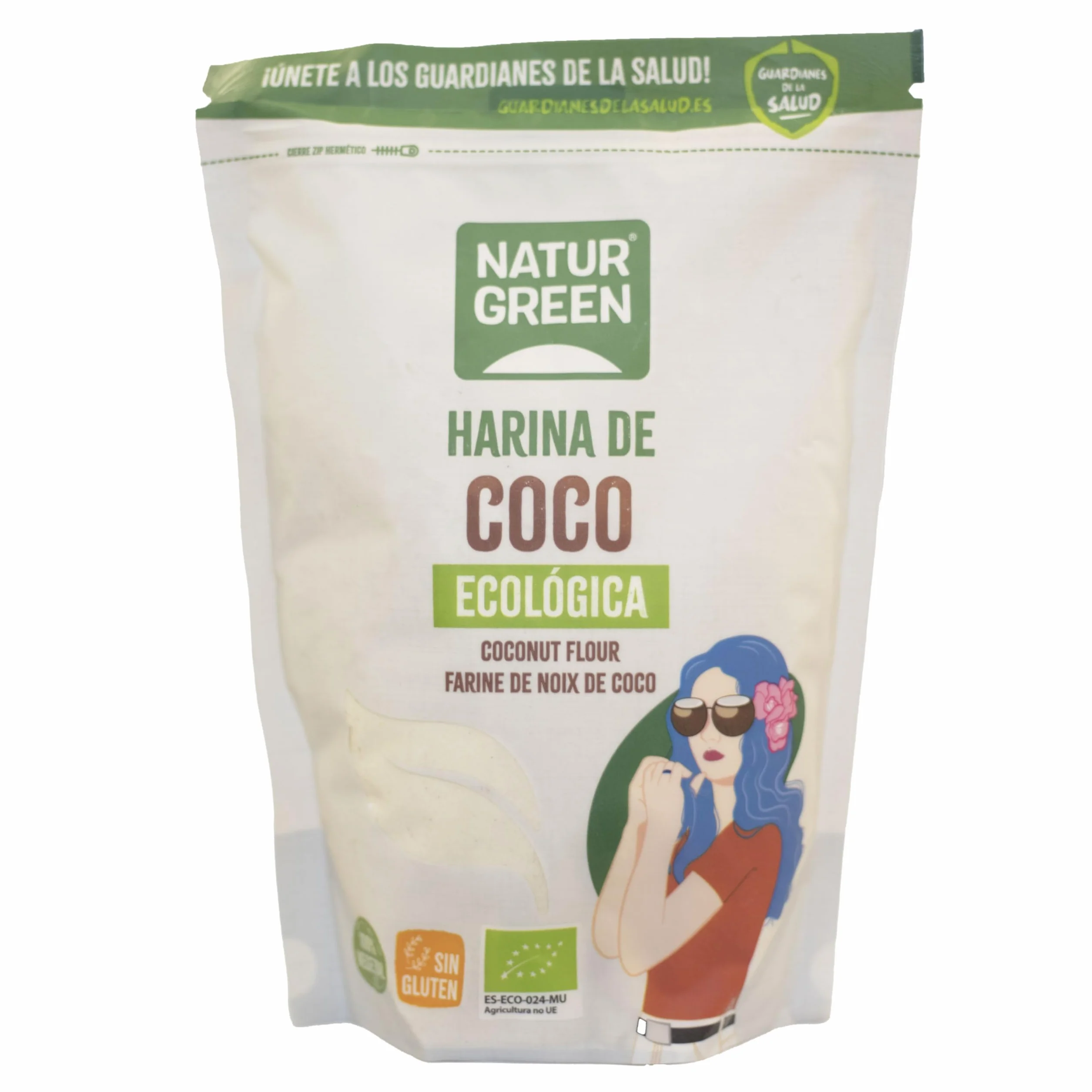 Naturgreen Harina de Coco Bio sin Gluten 500 gr