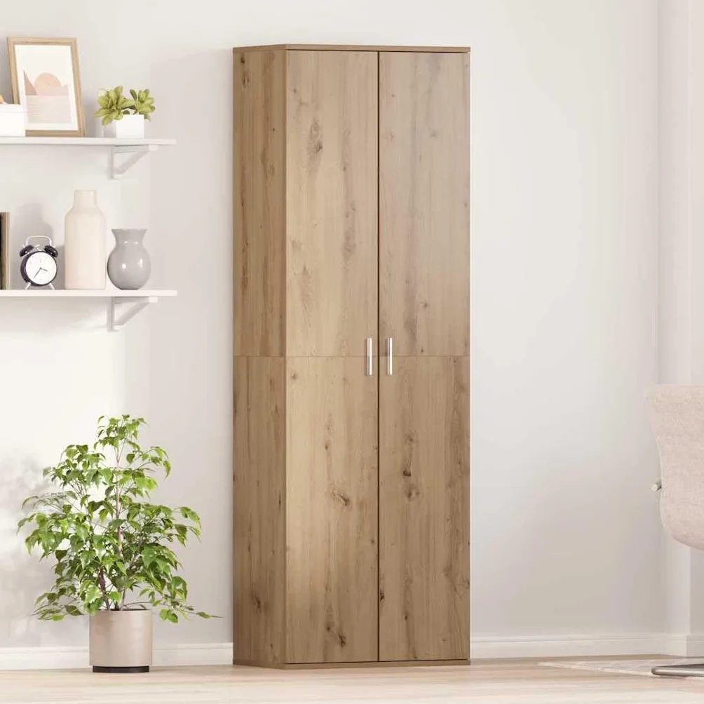 vidaXL Highboard Roble Artisan 60 x 35 x 180 cm Madera contrachapada, Amplio Almacenamiento, Moderno aparador de Madera, diseño Elegante, Unidad con Estilo, organización en casa