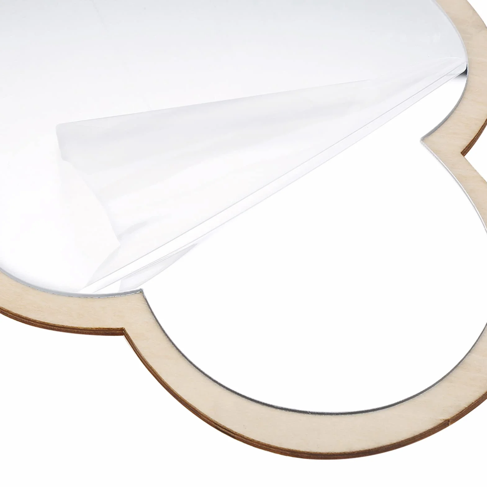 Espejo para Niños con Calcomanía Decorativa de Nube, Pegatina Acrílica para Hogar