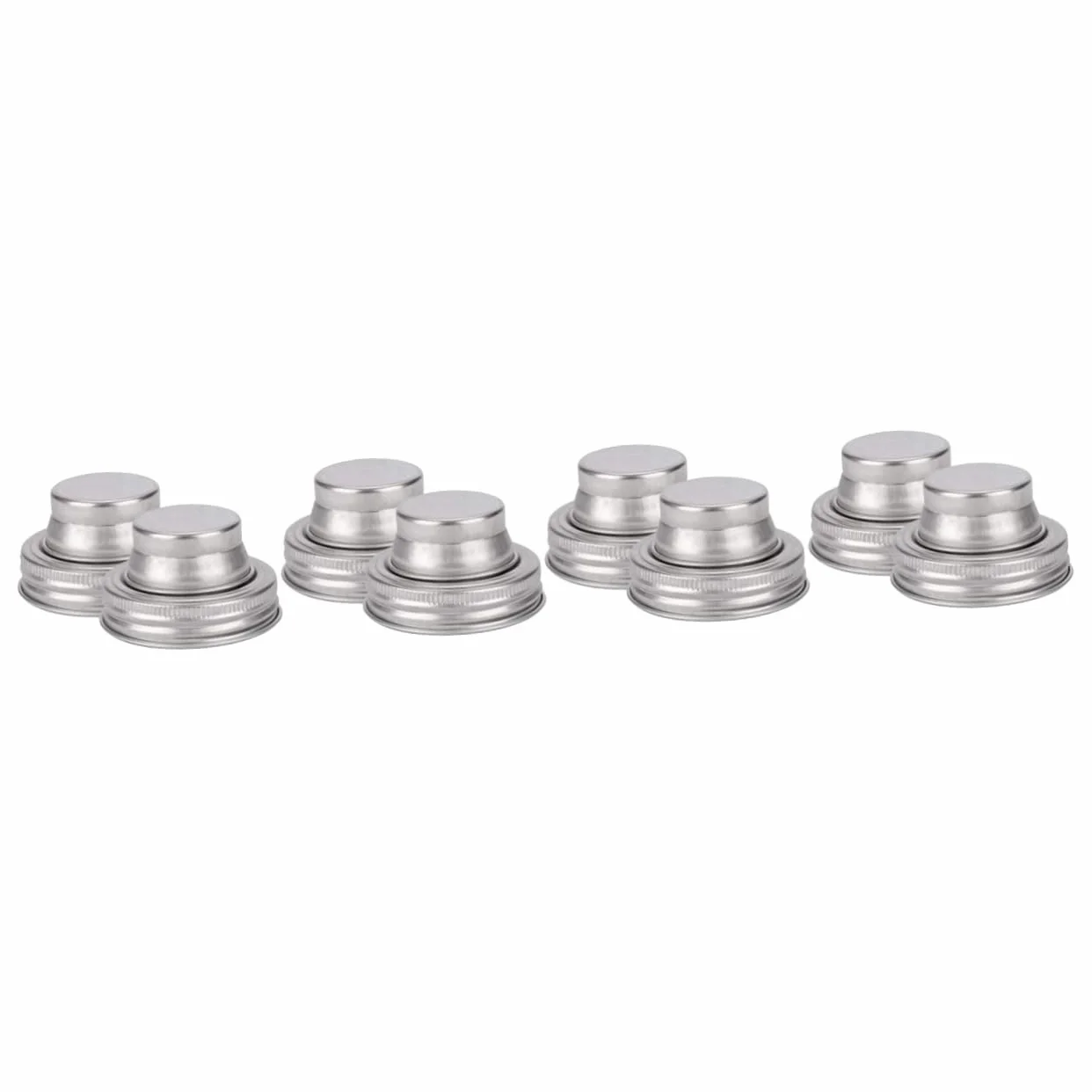 Cabilock 4 Juegos Abridor De Tarros con Tapa De Albañil Sellador Al Vacío para Tarros De Albañil Tapas Agitadoras para Tarros De Albañil Tapas De Boca Ancha para Tarros De 2 Piezas * 4