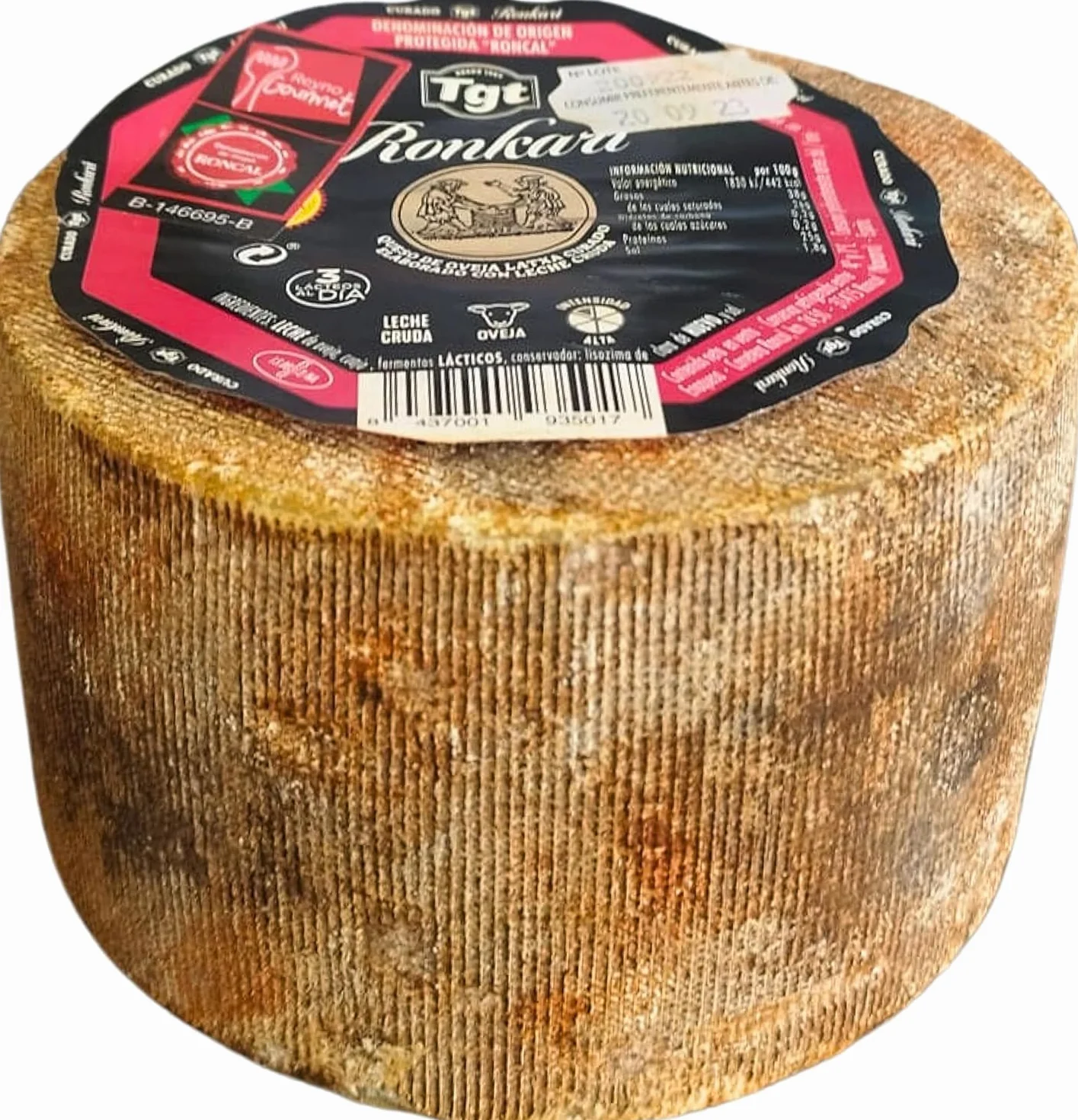 Queso Curado Puro de Oveja Ronkari D.O. - Leche Cruda - Formato de Kilo