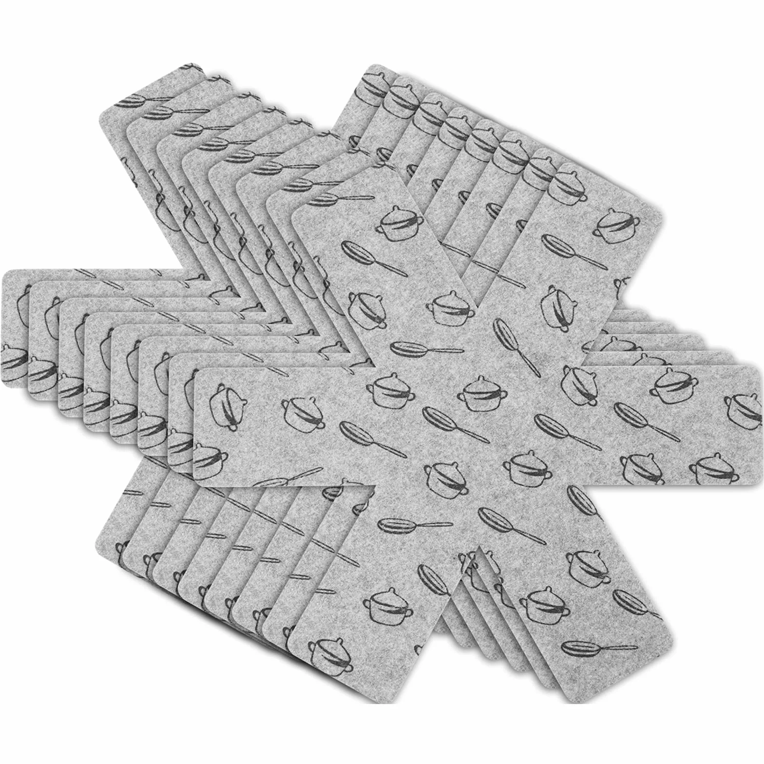 Flintronic 8pcs Salvamanteles de Tela No Tejidas, Protector de Olla Antideslizante