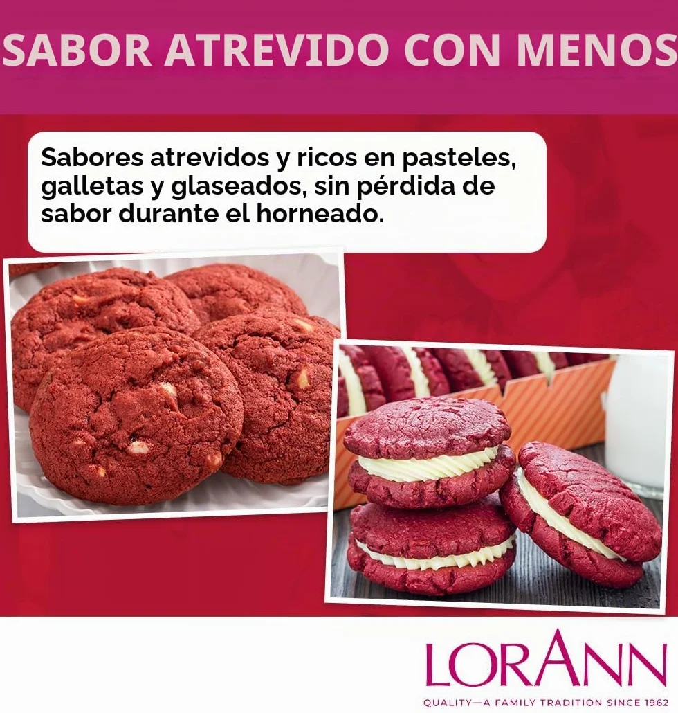 Lorann Oils Bakery Emulsions 118 ml Tarta de Terciopelo Rojo