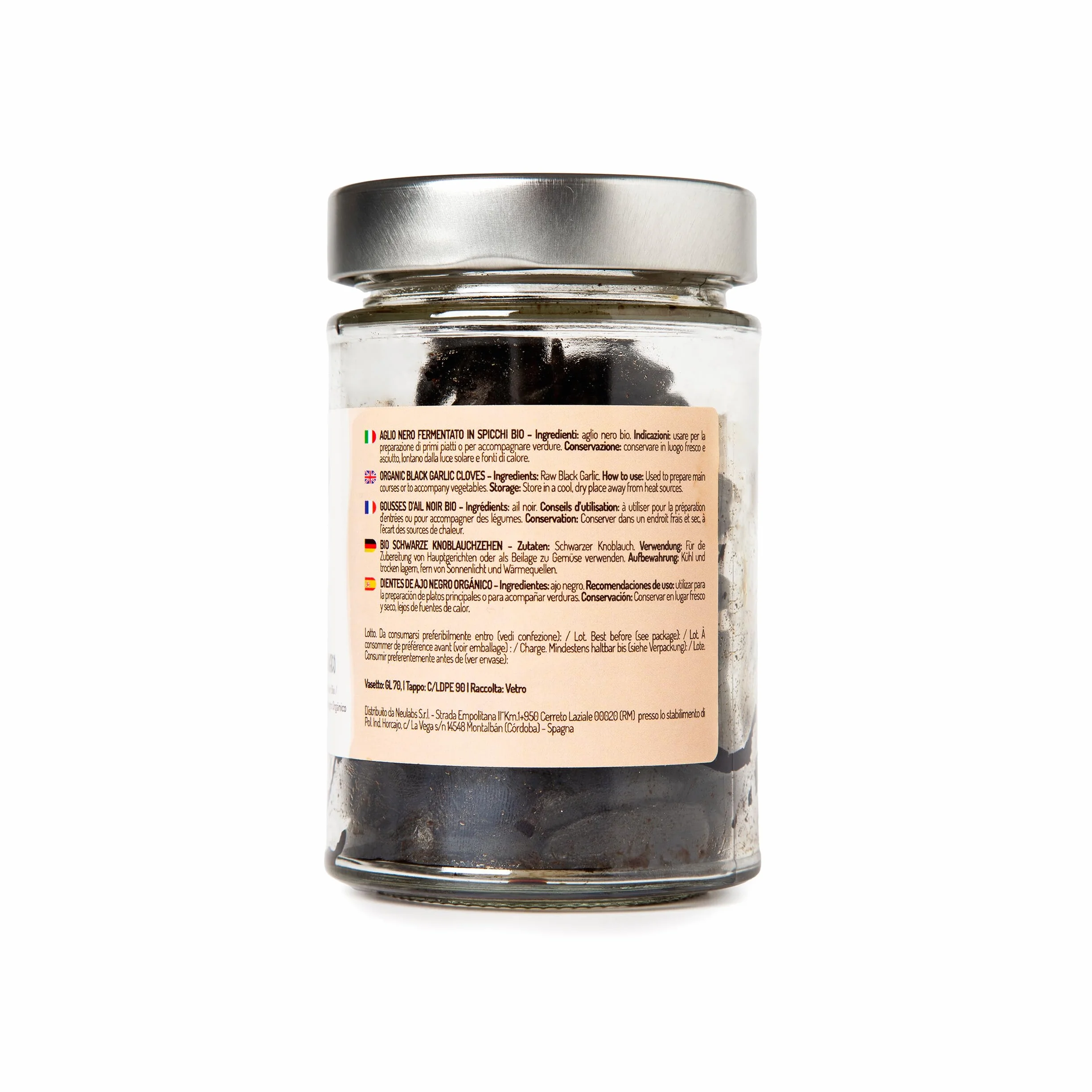 Ajo Negro Ecológico Fermentado 200g - Rico en Sales Minerales, Energizante y Antioxidante