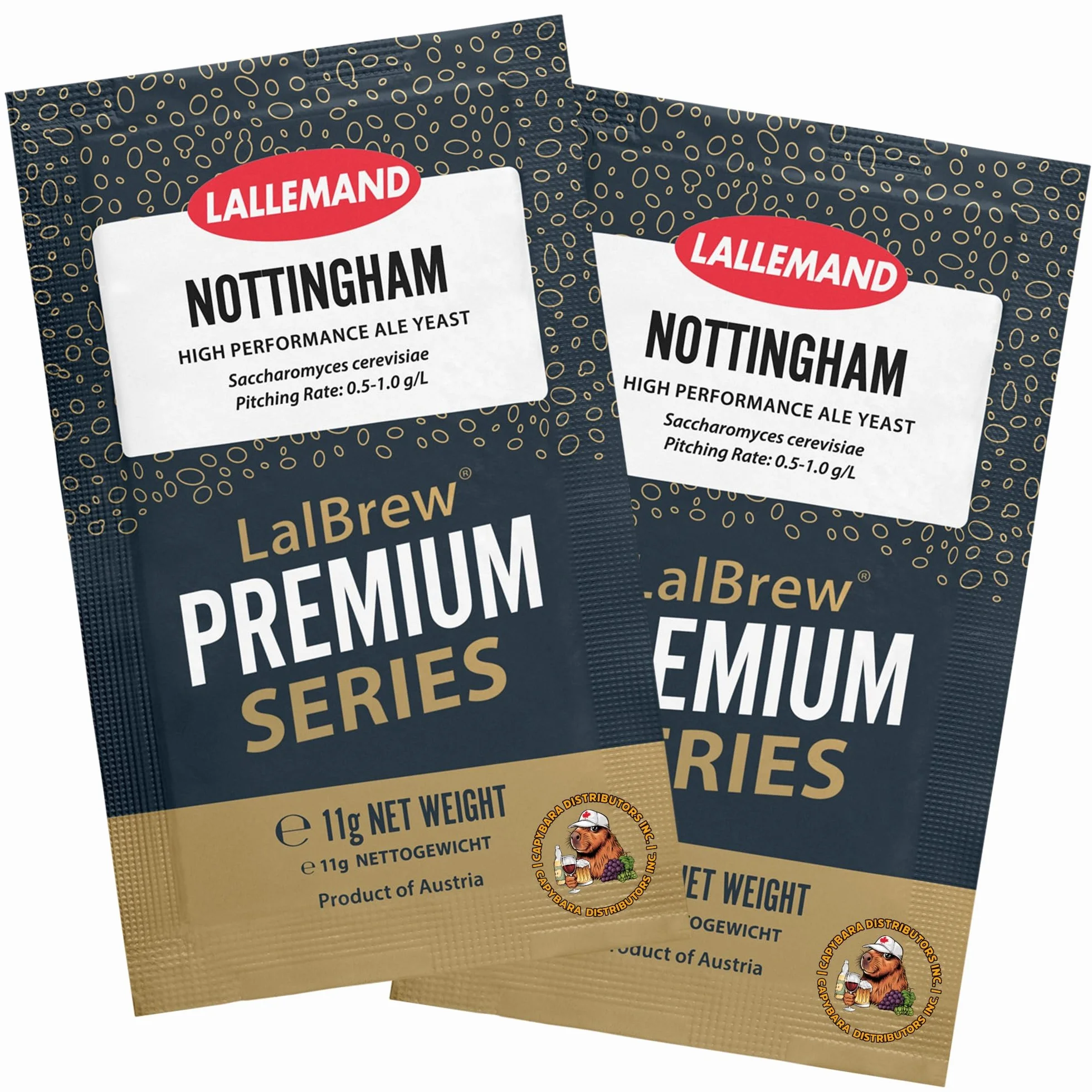 LalBrew Nottingham Levadura de Cerveza - 2 Sobres de 11 g - Saccharomyces cerevisiae