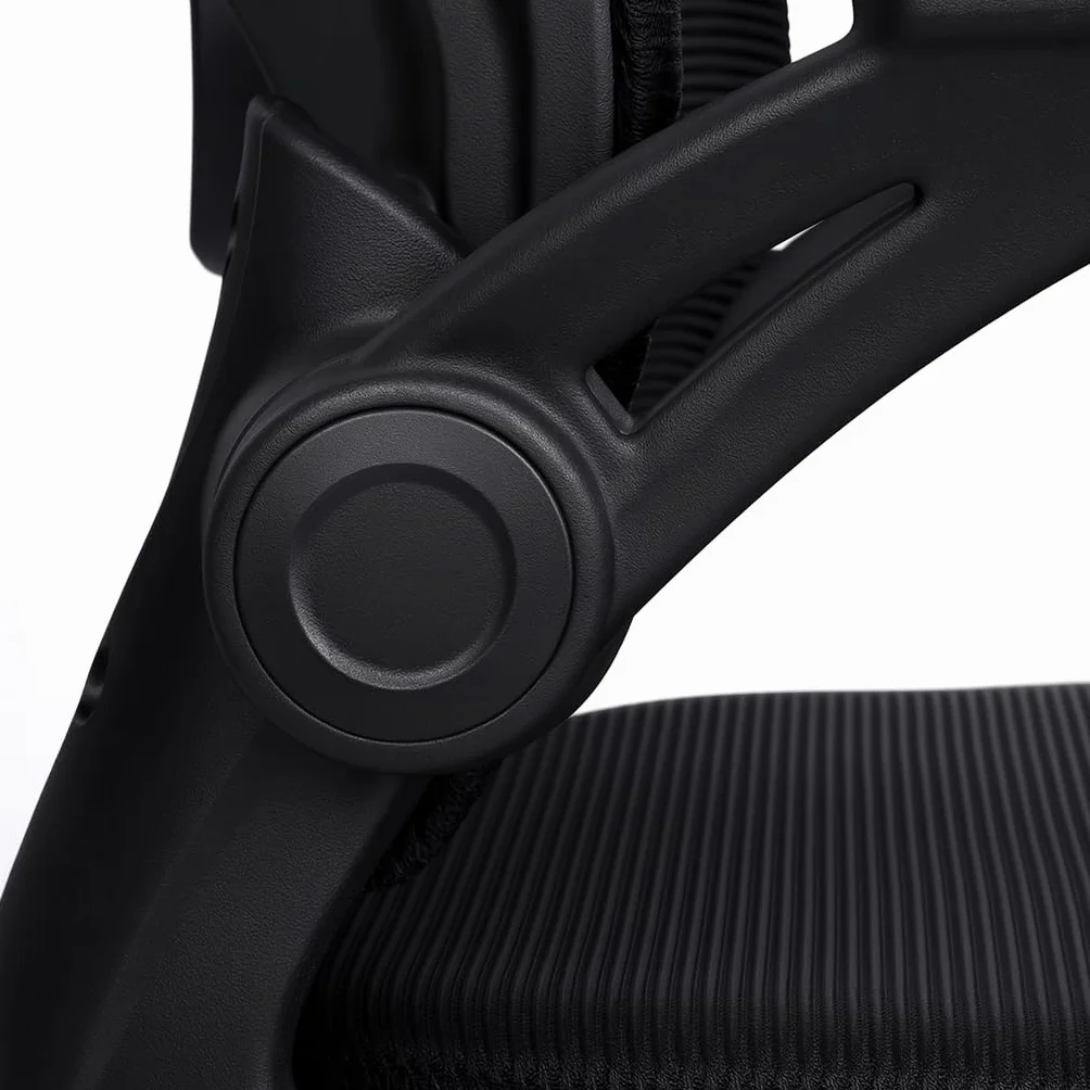 Silla de Oficina Ergonómica Giratoria con Ruedas, Malla Transpirable, Reposacabezas y Apoyabrazos Ajustable