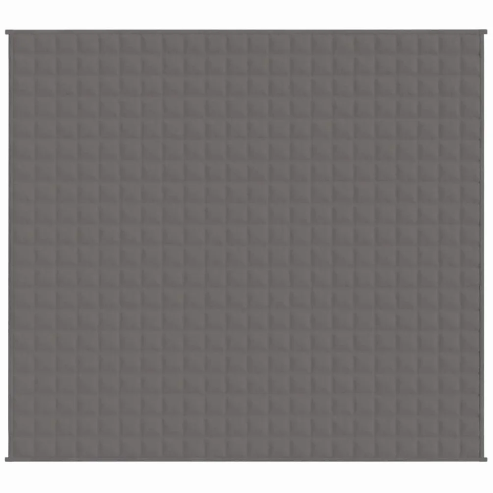 Manta con peso de 9 kg, manta de dormir gris, transpirable, para dormir profundo, manta relajación, manta de relajación, 200 x 225 cm, tela de aspecto limpio