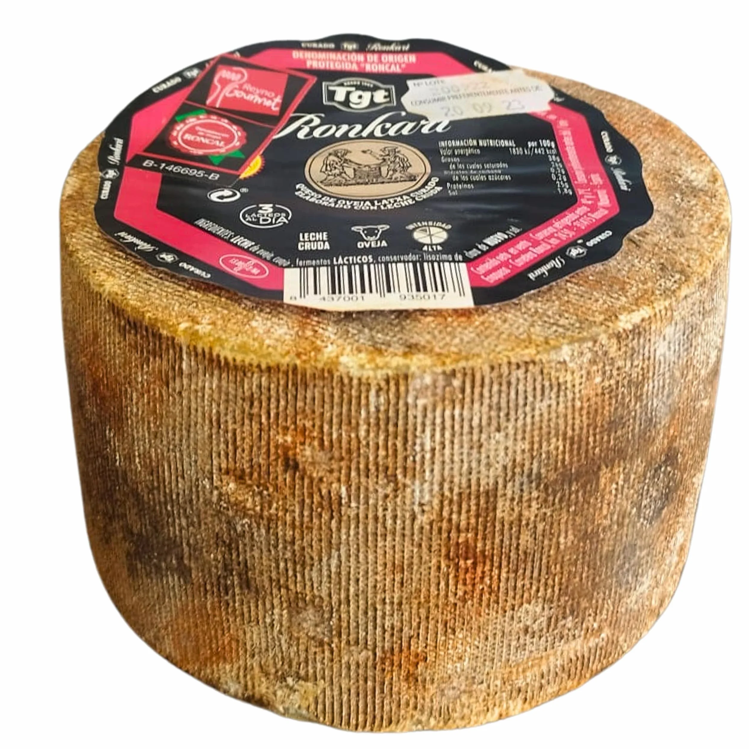 Queso Curado Puro de Oveja Ronkari D.O. Roncal 2.9 kg