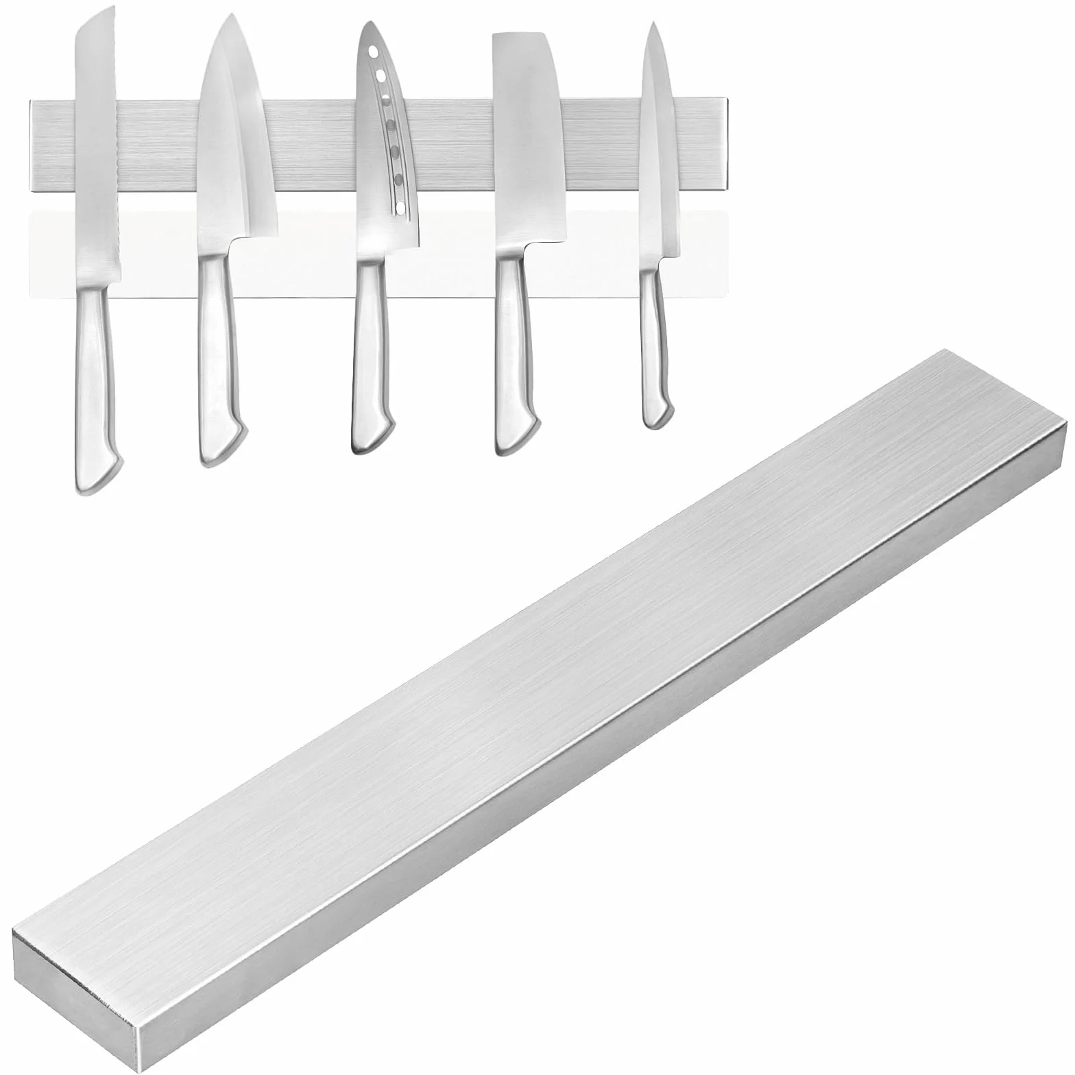 Portacuchillas magnético 30 cm acero inoxidable autoadhesivo