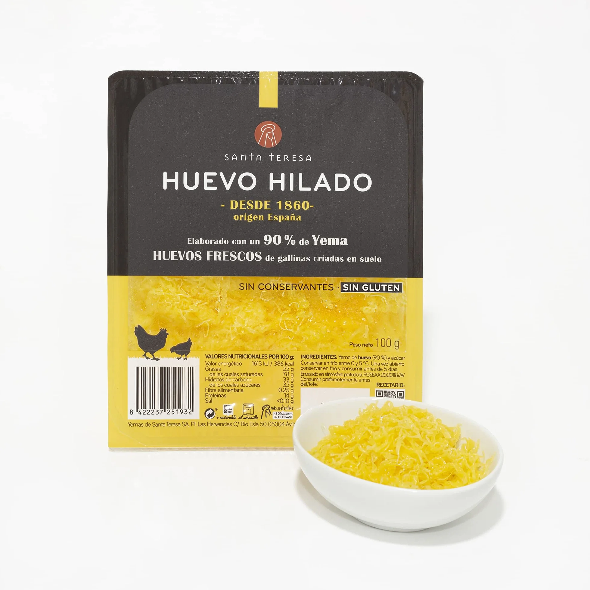 Santa Teresa Huevo Hilado Natural 100g Sin Gluten