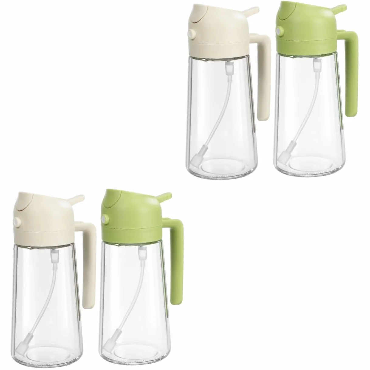 PRETYZOOM 4piezas Botellas De Para Rociador De De Dispensador De Cocina Elegante y Práctico Spray y Vertido Para Cocinar y Aderezar Ensaladas