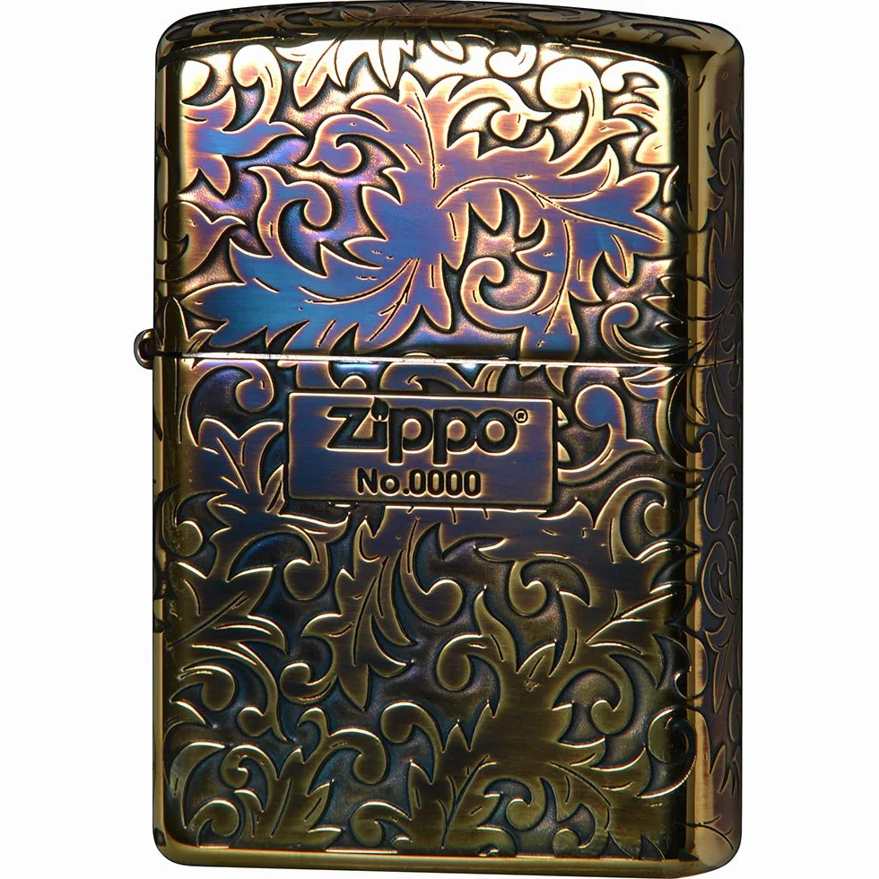 Zippo 2GI-Z5KARA Logotipo clásico arabesco chapado en oro oxidado en 5 lados grabado Japan Limited