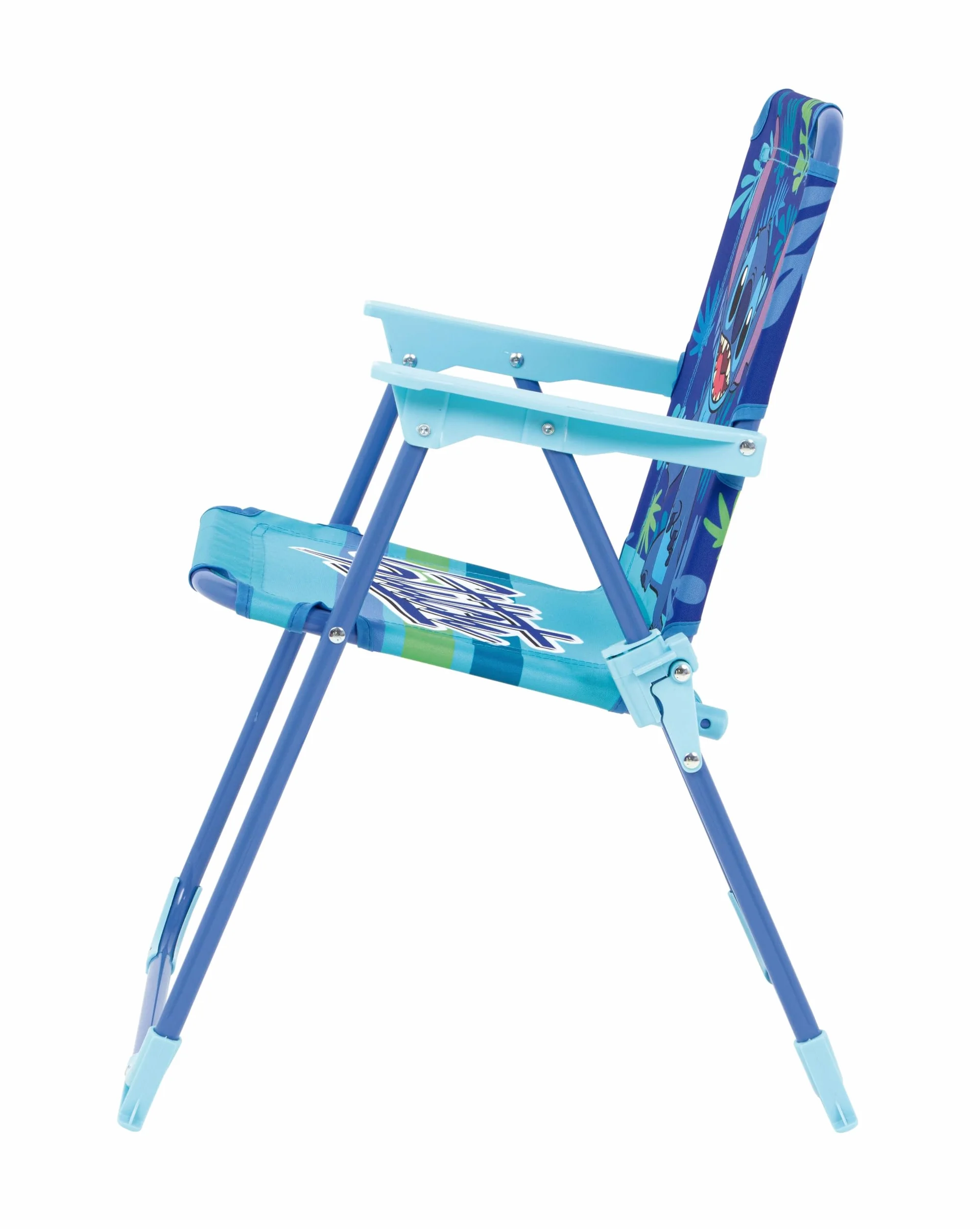 ARDITEX Silla Plegable con Brazos de Stitch de Disney - 38x32x53cm - Adecuado para jardín, Camping, Playa o montaña - Ideal para niños y niñas.