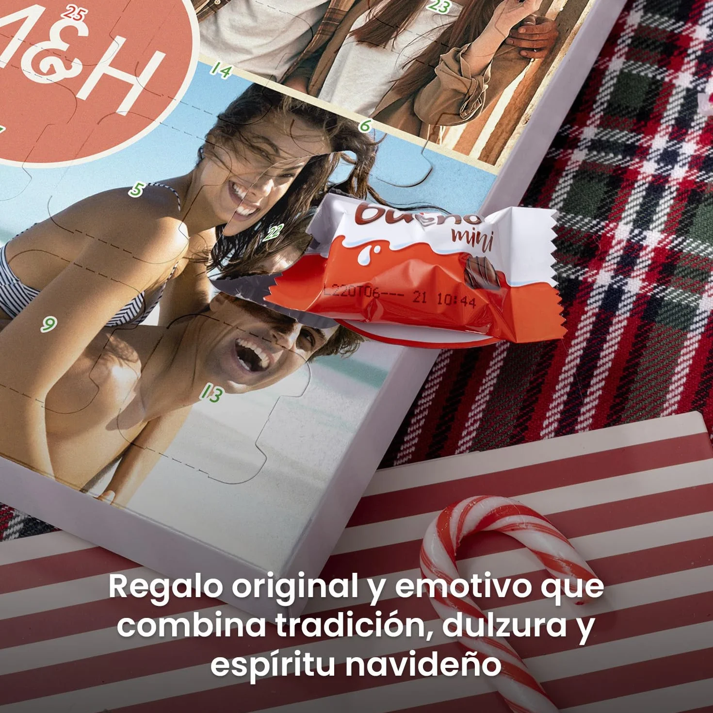 Regalo Original Calendario de Adviento 2025 Personalizables Opciones de Relleno Variadas