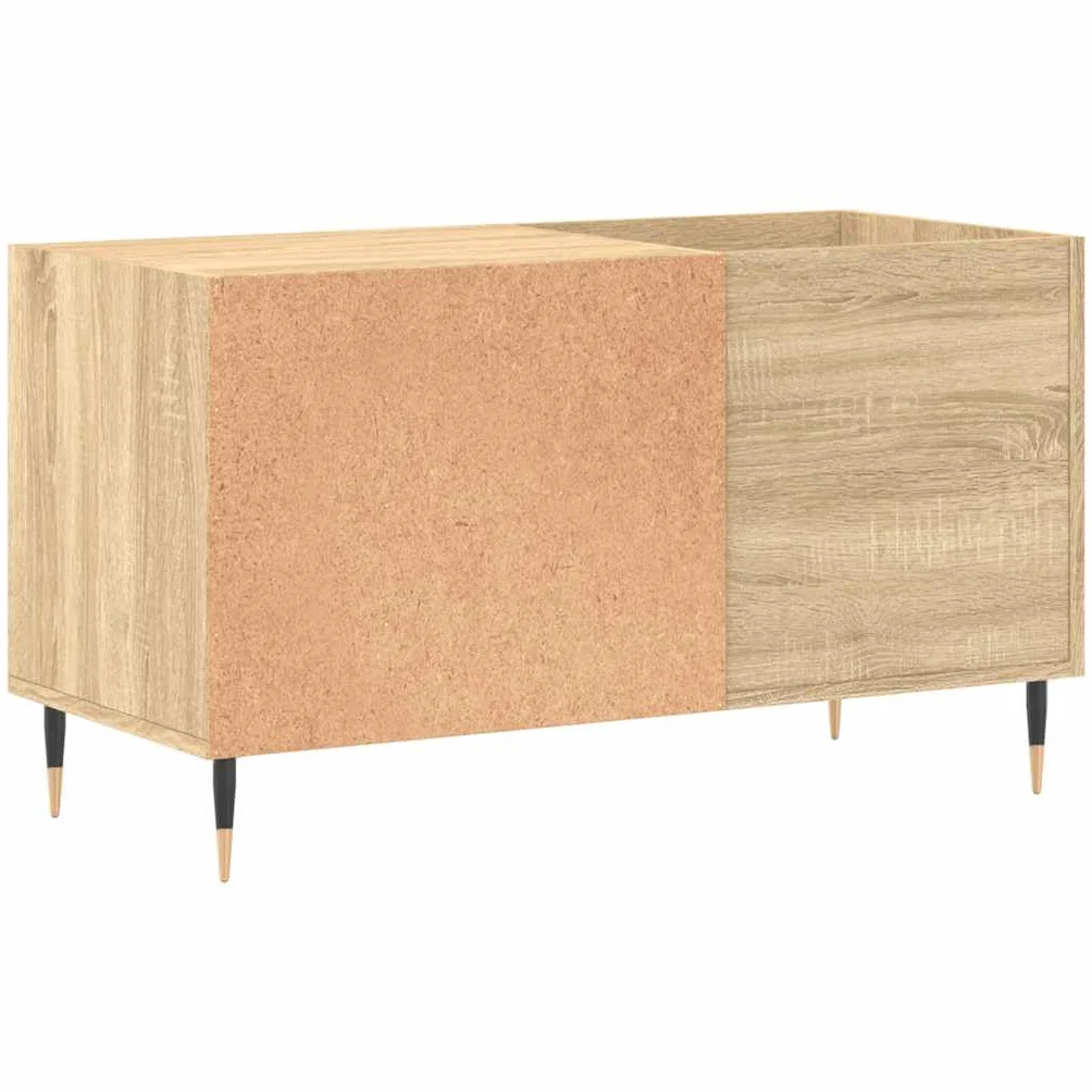 vidaXL Mueble de Discos Madera de ingeniería Roble Sonoma 85x38x48 cm