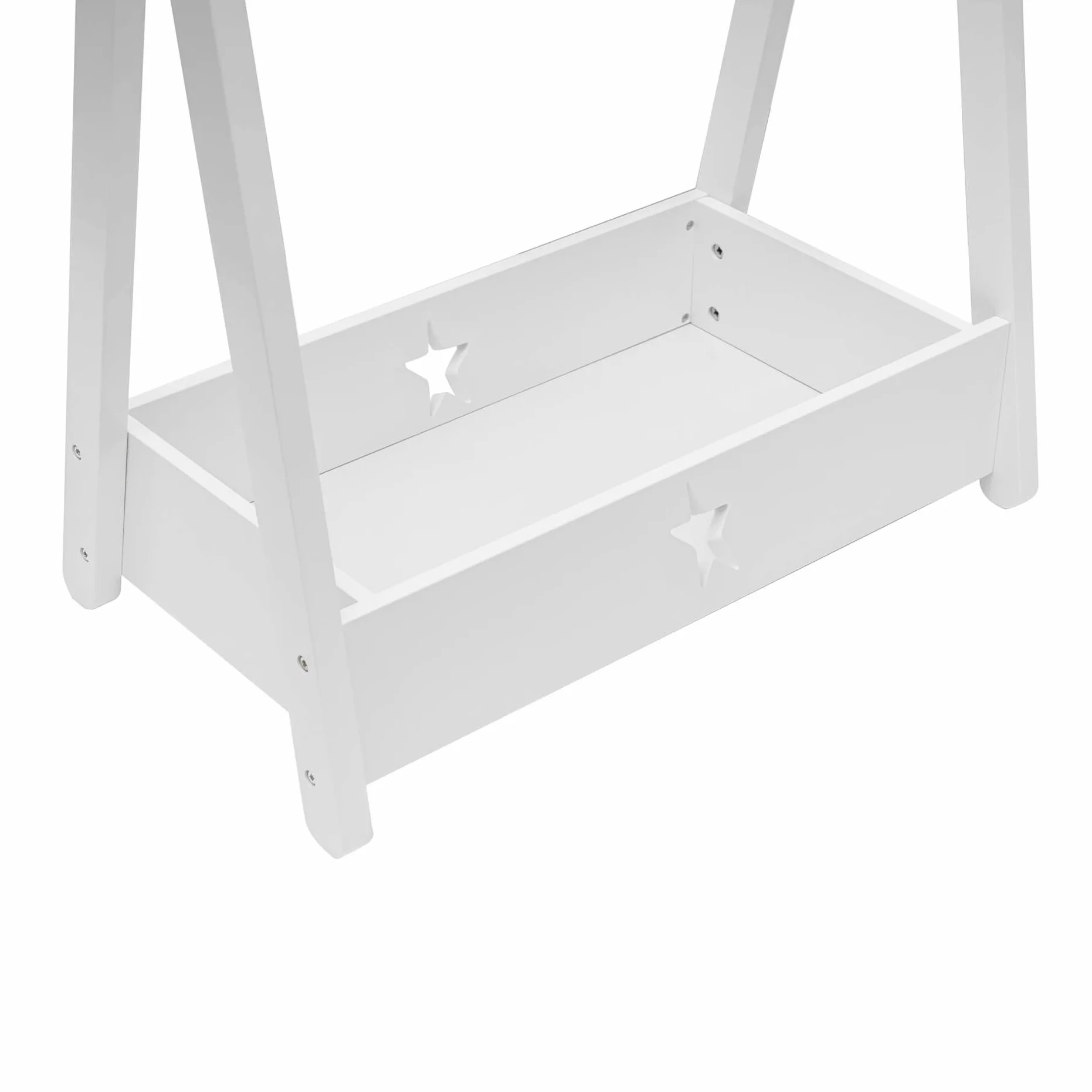 Rebecca Mobili Perchero Infantil Armario Blanco Pino MDF 118 x 82 x 42 cm
