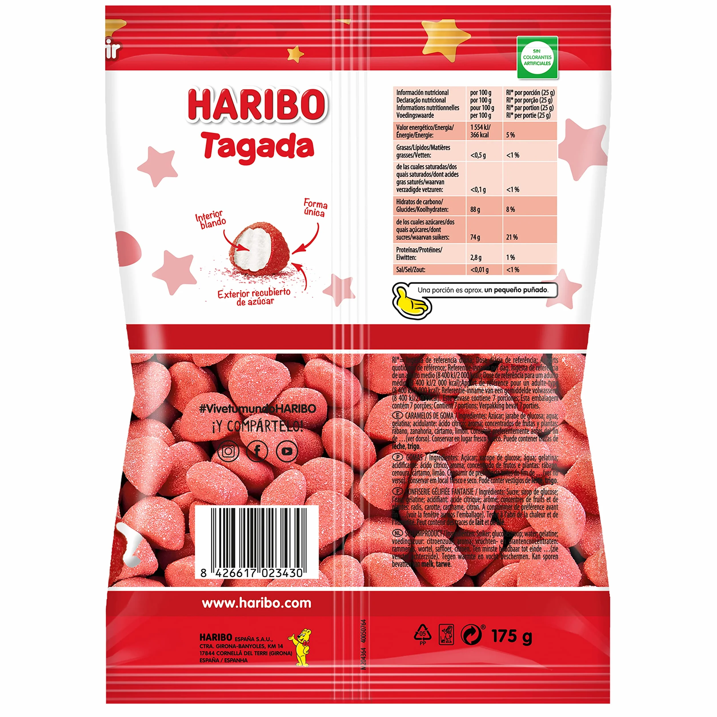 HARIBO Tagada Original Fresa 175 Gramos