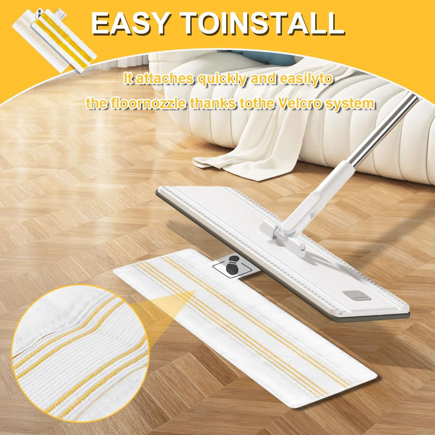 6 Piezas para Kärcher EasyFix SC1, SC2, SC3, SC4, SC5 Boquilla Microfibra Paños, Paño de Limpieza a Vapor para Kärcher, No suelta pelo, Apto para Limpiar Diversos Tipos de Suelos