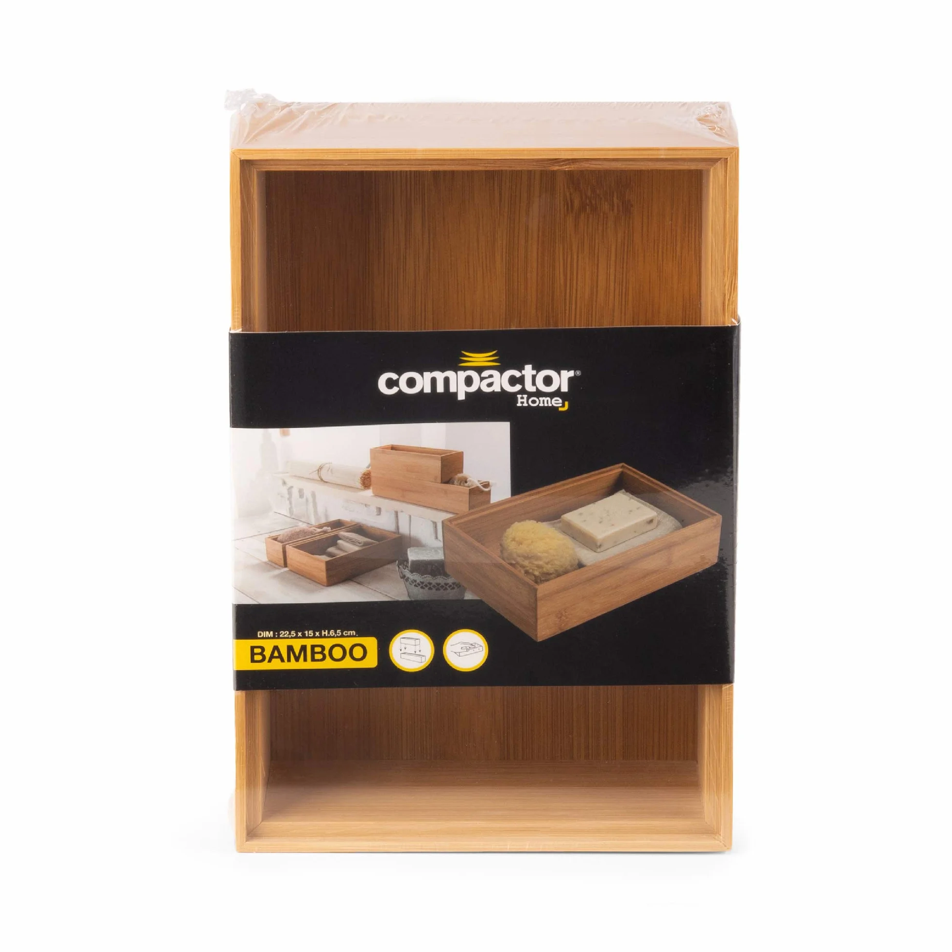 Compactor OSAKA Organizador NATURE XXL de Bambú, 30x15x6,35 cm, Color Natural